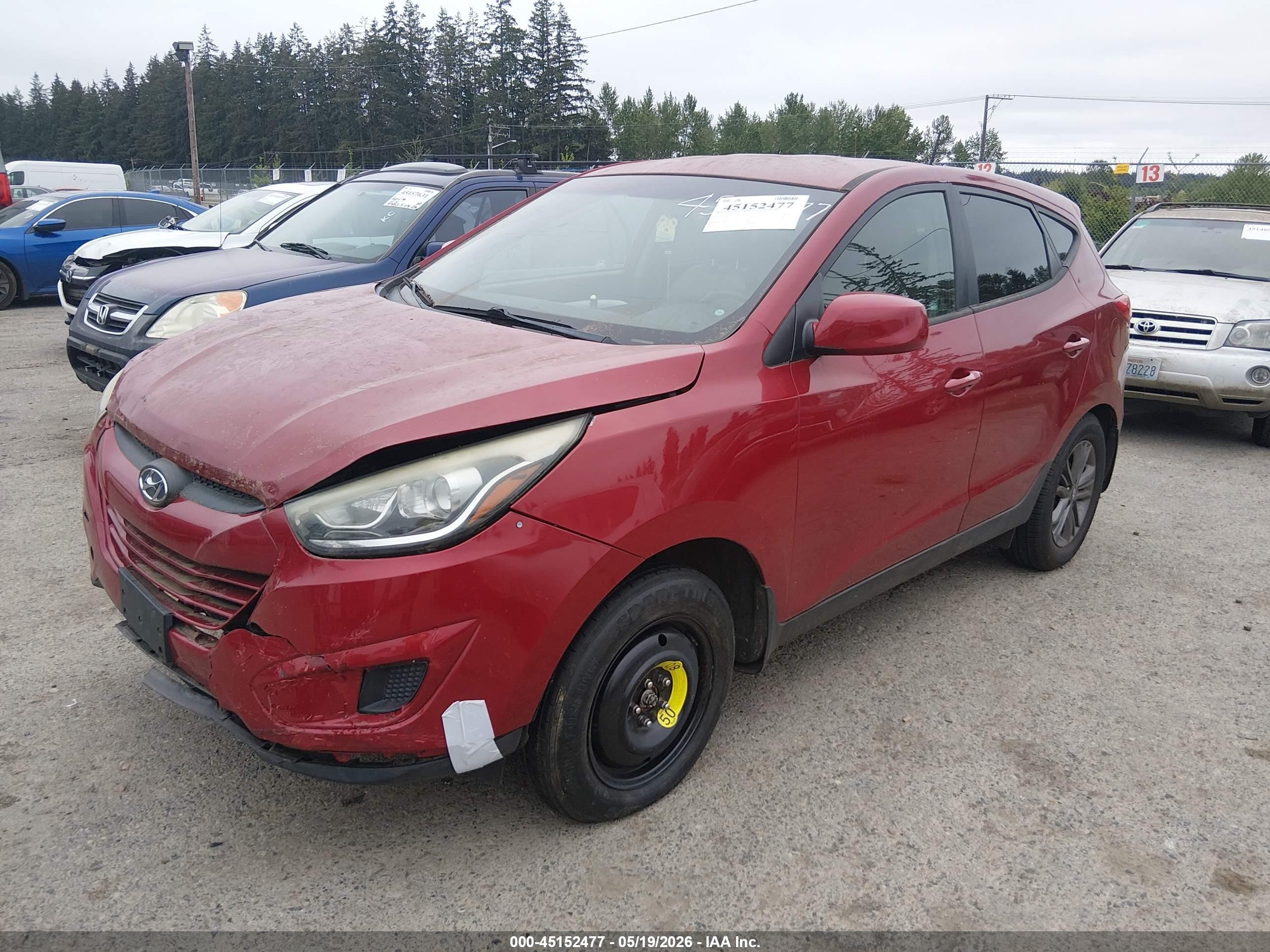 2015 Hyundai Tucson Gls Red vin: KM8JTCAF0FU040768