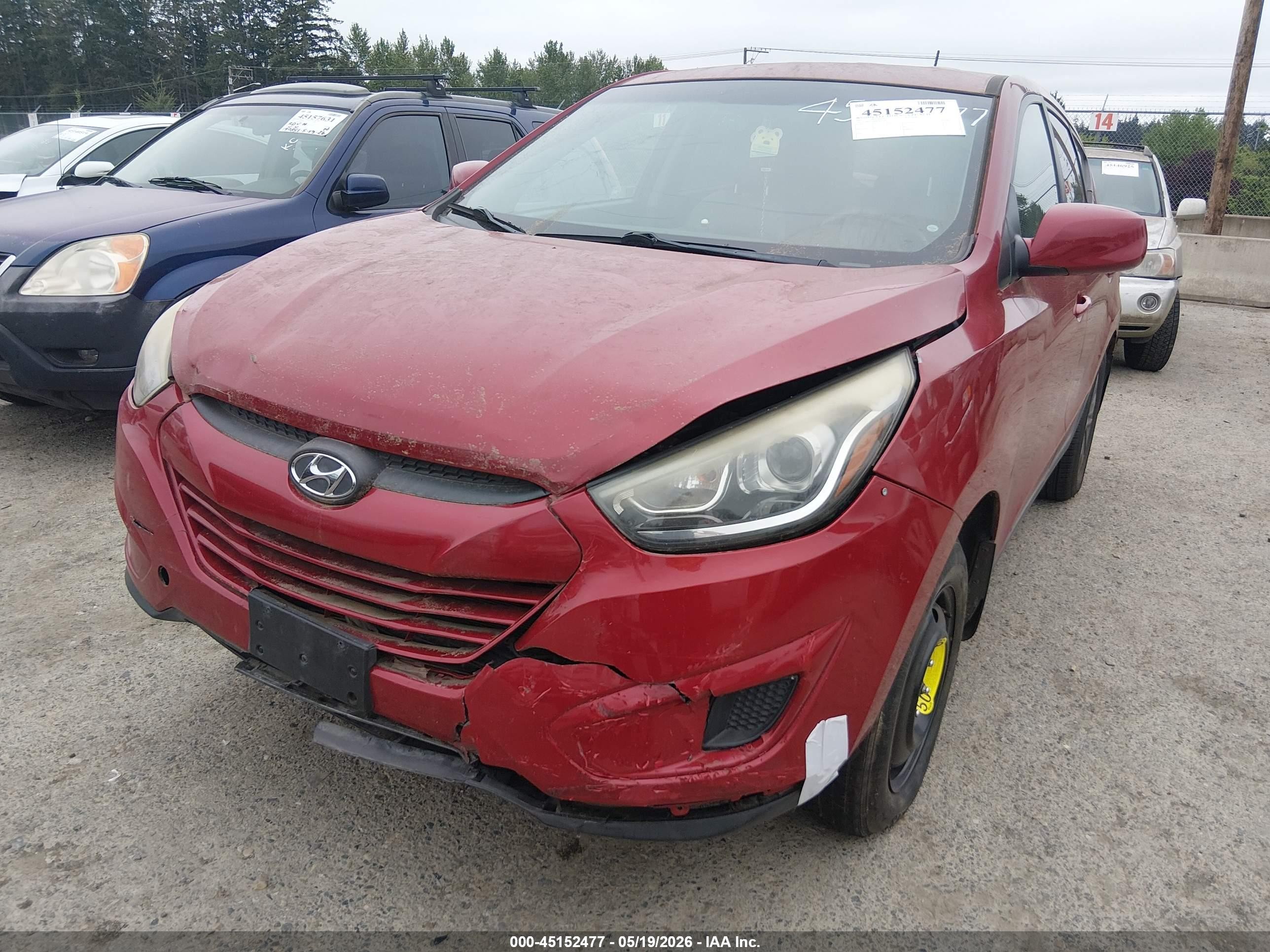 2015 Hyundai Tucson Gls Red vin: KM8JTCAF0FU040768