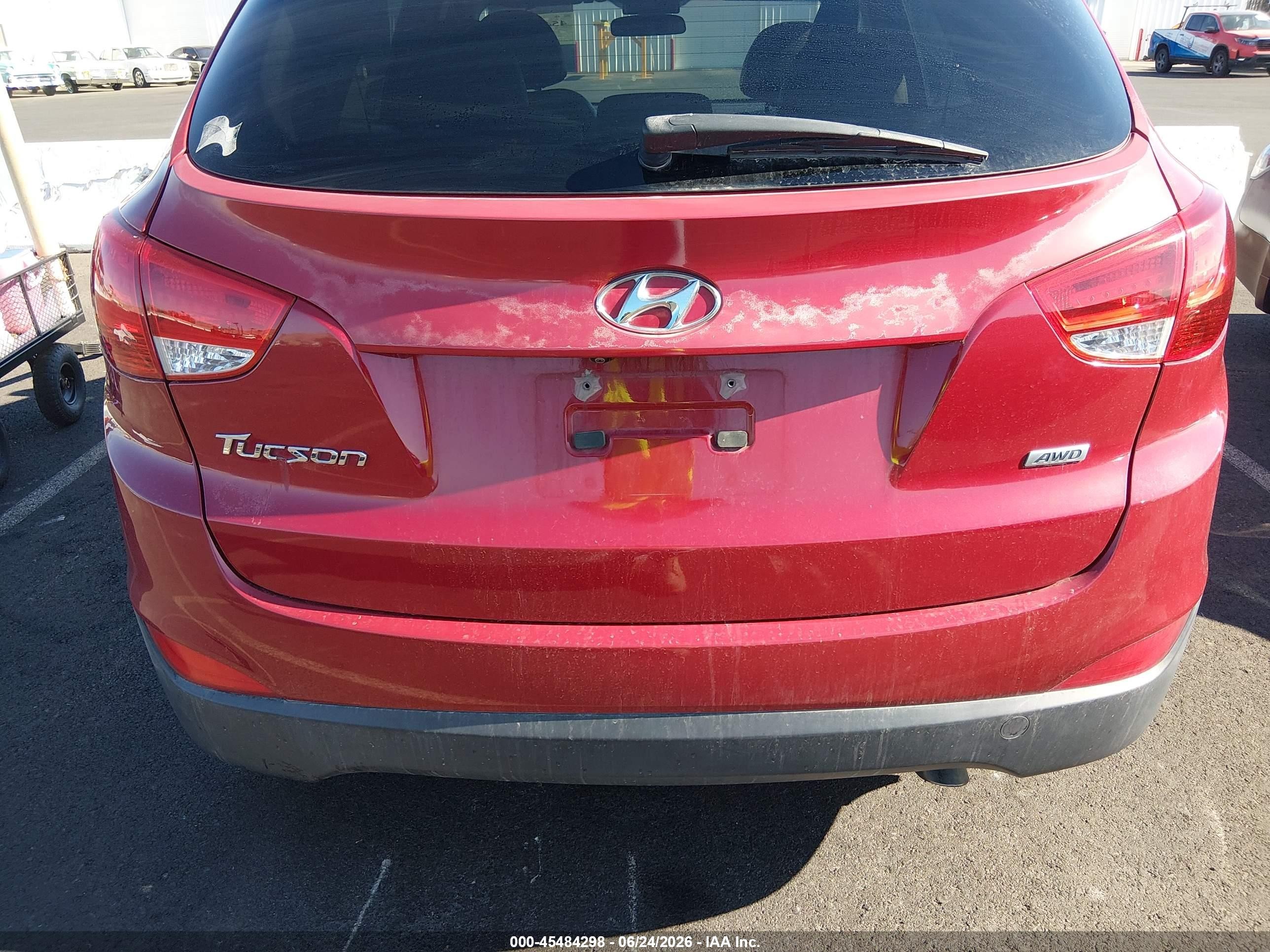2015 Hyundai Tucson Gls Red vin: KM8JTCAF0FU070014
