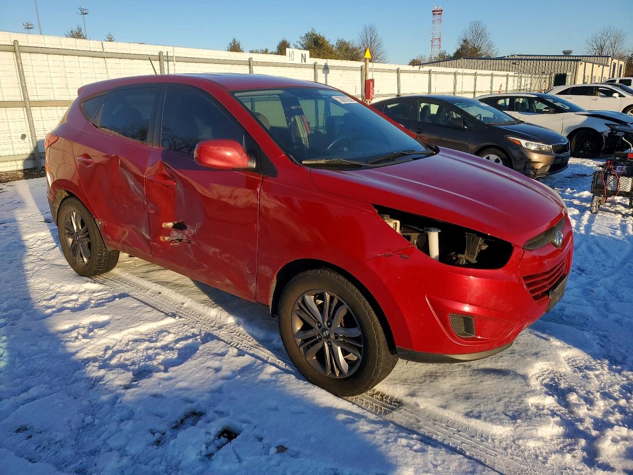 2015 Hyundai Tucson Gls Красный vin: KM8JTCAF0FU072443