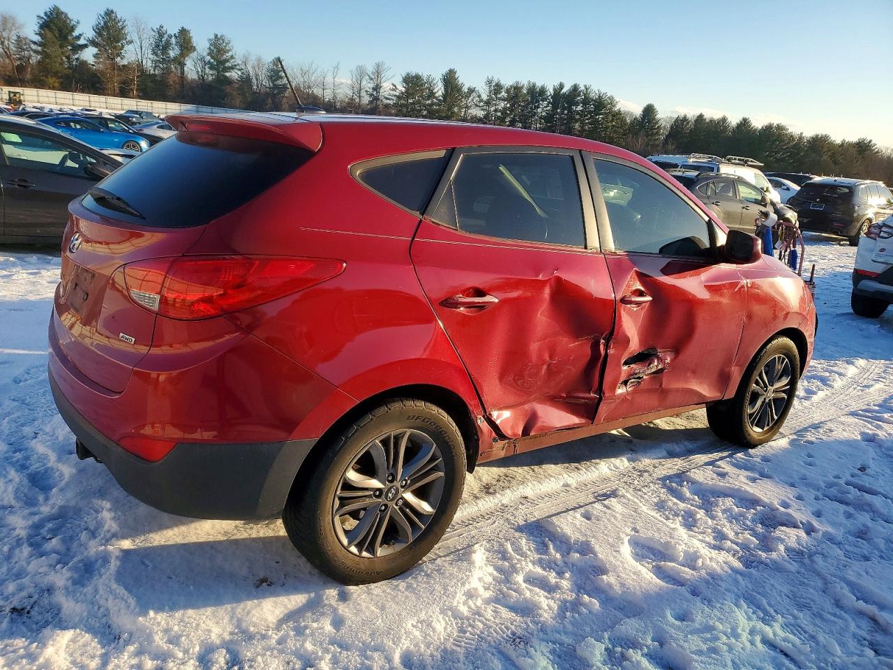2015 Hyundai Tucson Gls Красный vin: KM8JTCAF0FU072443
