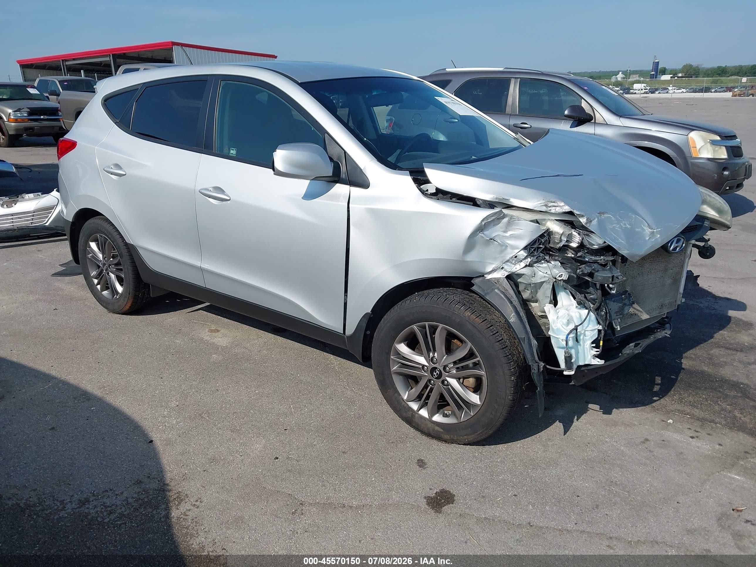 2015 Hyundai Tucson Gls Серебряный vin: KM8JTCAF3FU036620