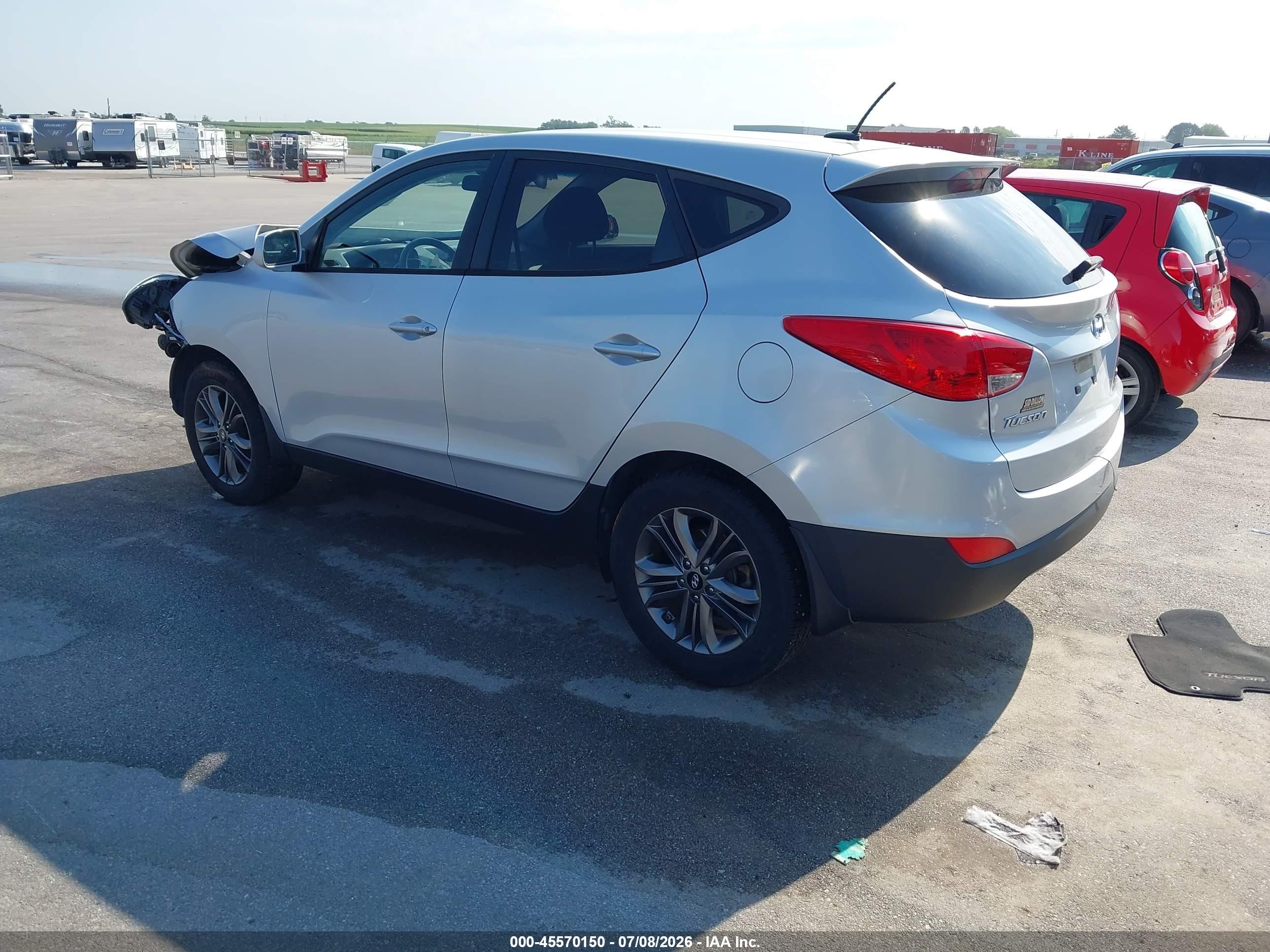 2015 Hyundai Tucson Gls Серебряный vin: KM8JTCAF3FU036620