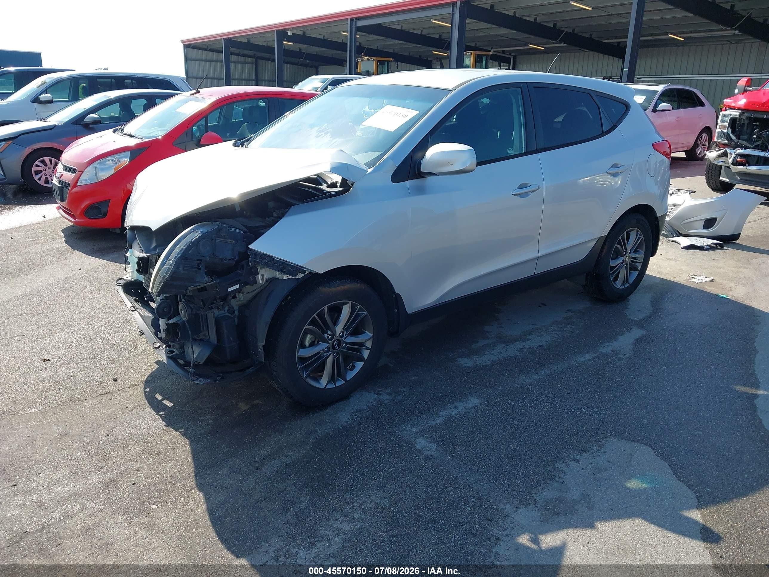 2015 Hyundai Tucson Gls Серебряный vin: KM8JTCAF3FU036620