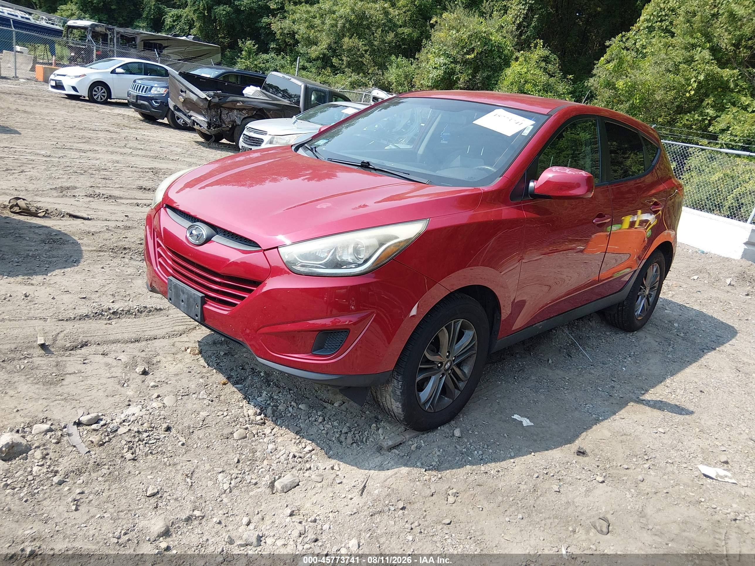 2015 Hyundai Tucson Gls Красный vin: KM8JTCAF4FU050834