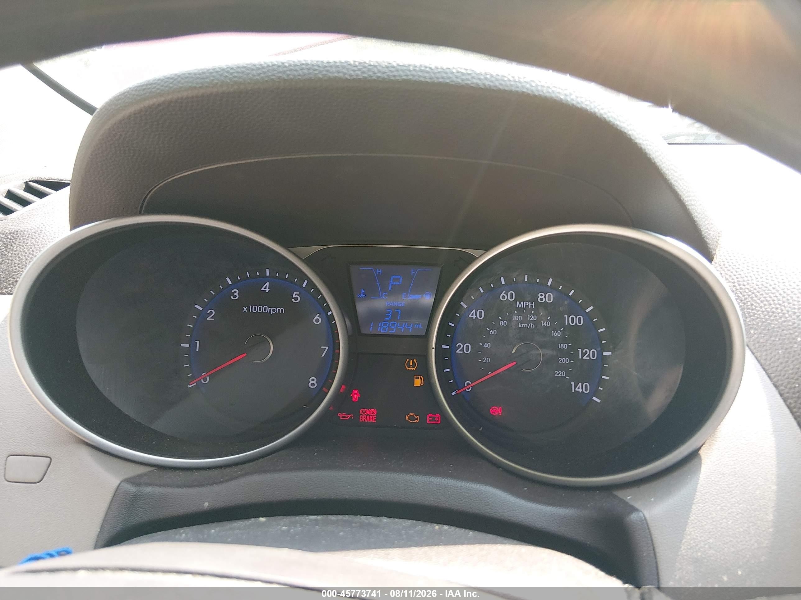 2015 Hyundai Tucson Gls Красный vin: KM8JTCAF4FU050834