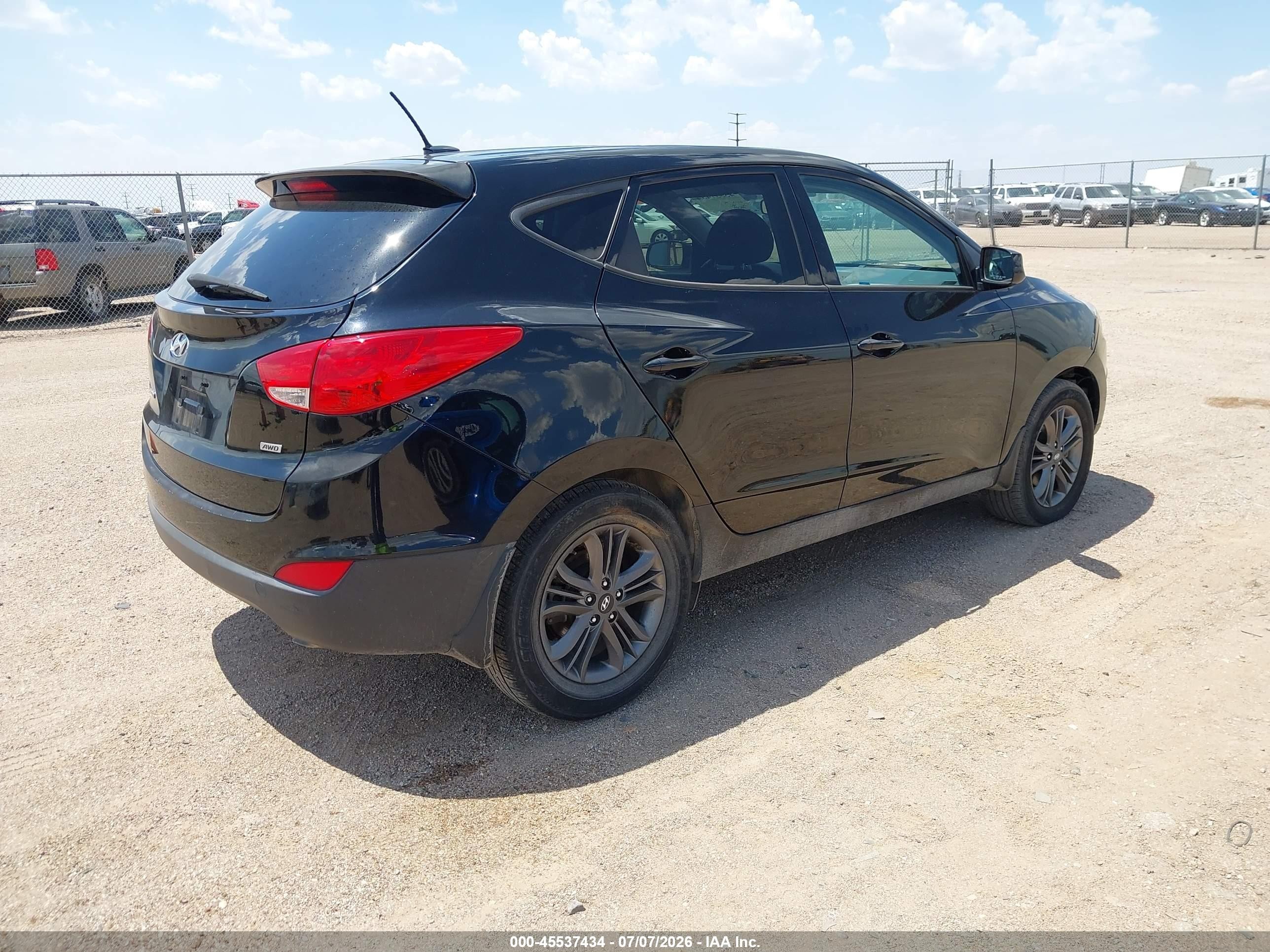 2015 Hyundai Tucson Gls Black vin: KM8JTCAF4FU061591
