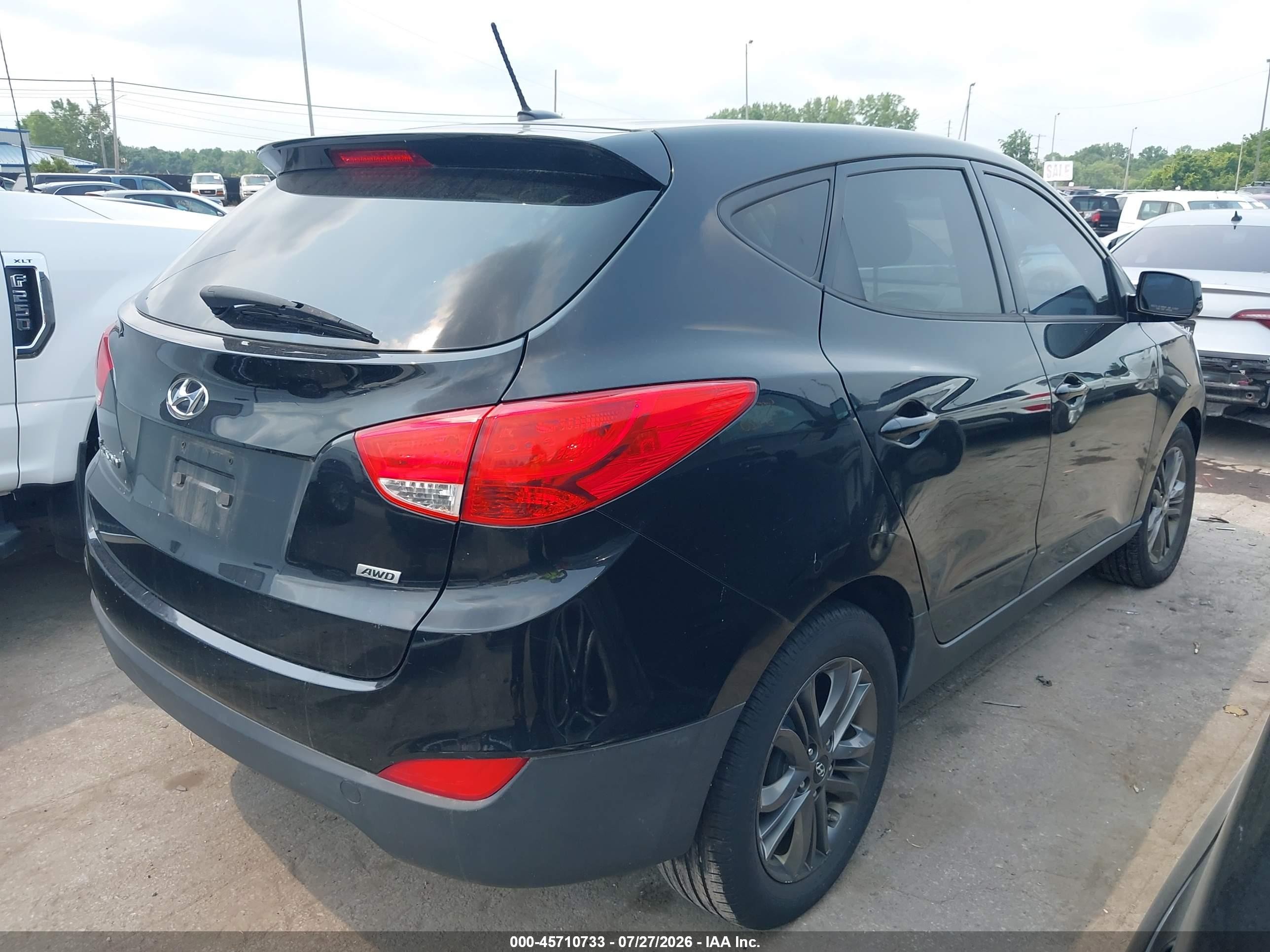 2015 Hyundai Tucson Gls Черный vin: KM8JTCAF4FU102284