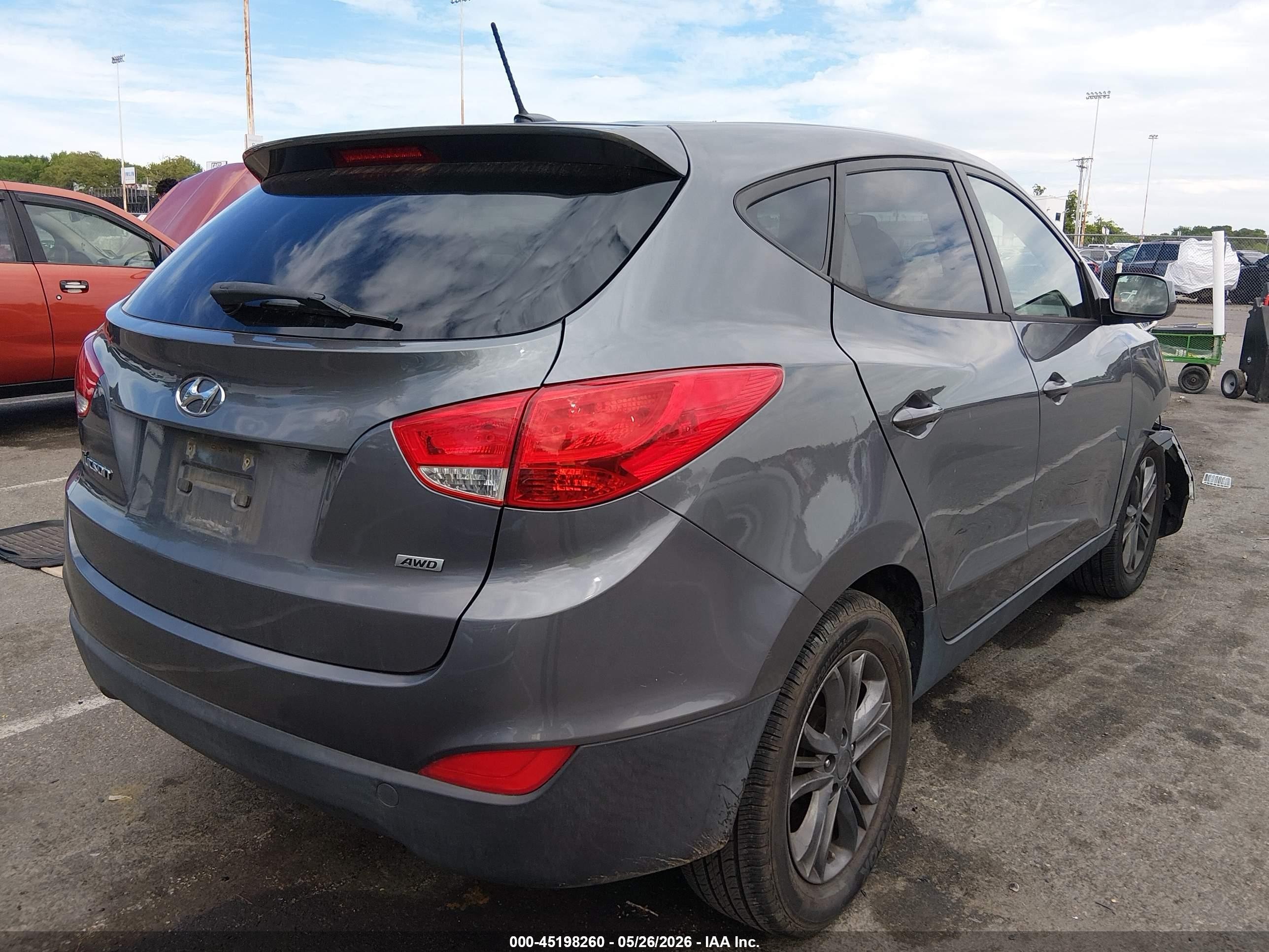 2015 Hyundai Tucson Gls Gray vin: KM8JTCAF5FU008463