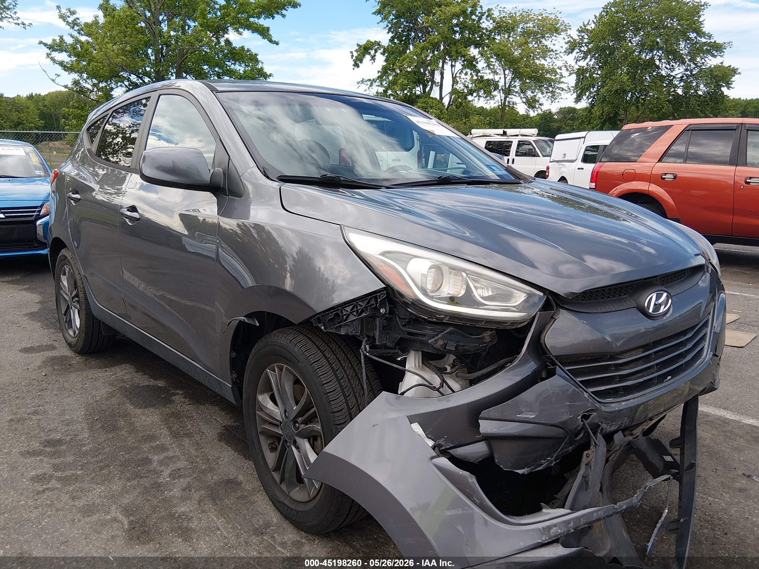 2015 Hyundai Tucson Gls Gray vin: KM8JTCAF5FU008463