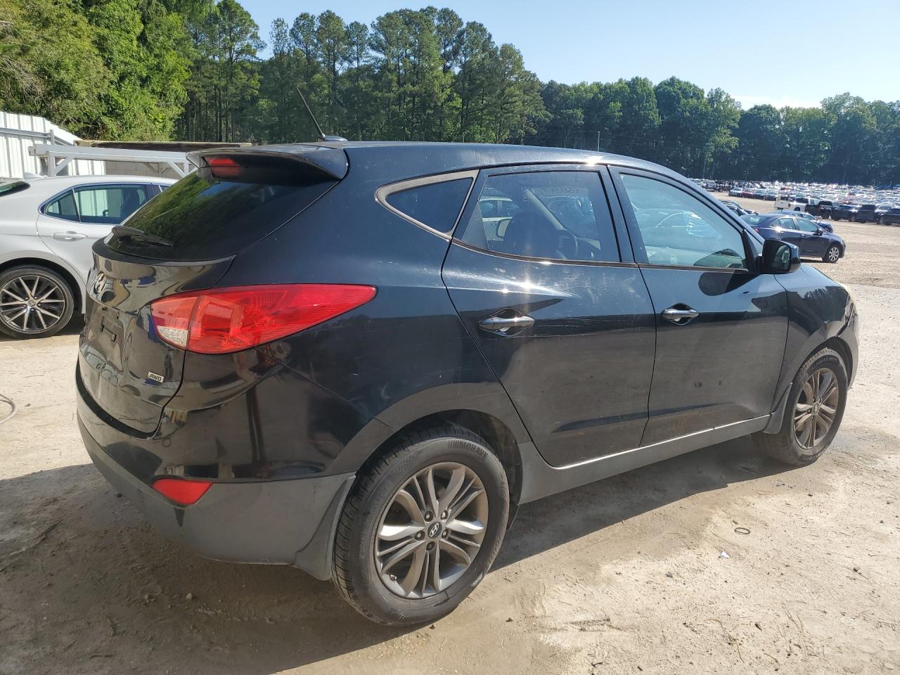 2014 Hyundai Tucson Gls Black vin: KM8JTCAF6EU855989 Damage: Right Qtr Panel, Chipped, 3