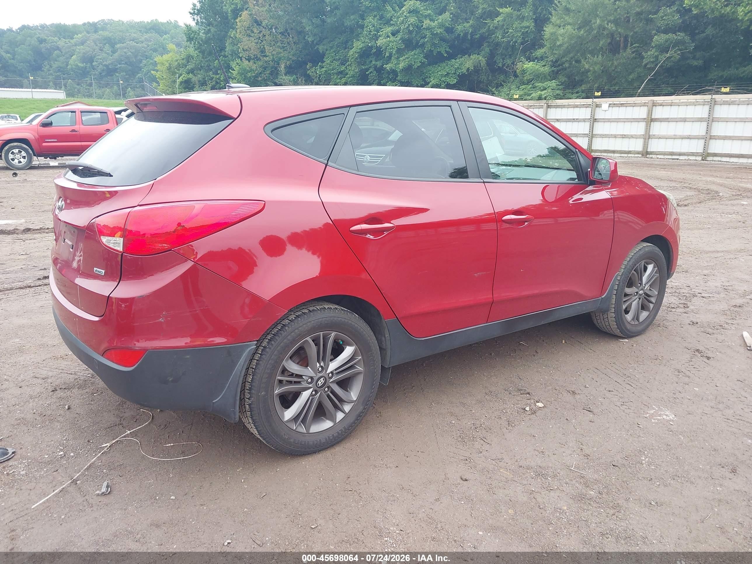 2015 Hyundai Tucson Gls Red vin: KM8JTCAF6FU039978