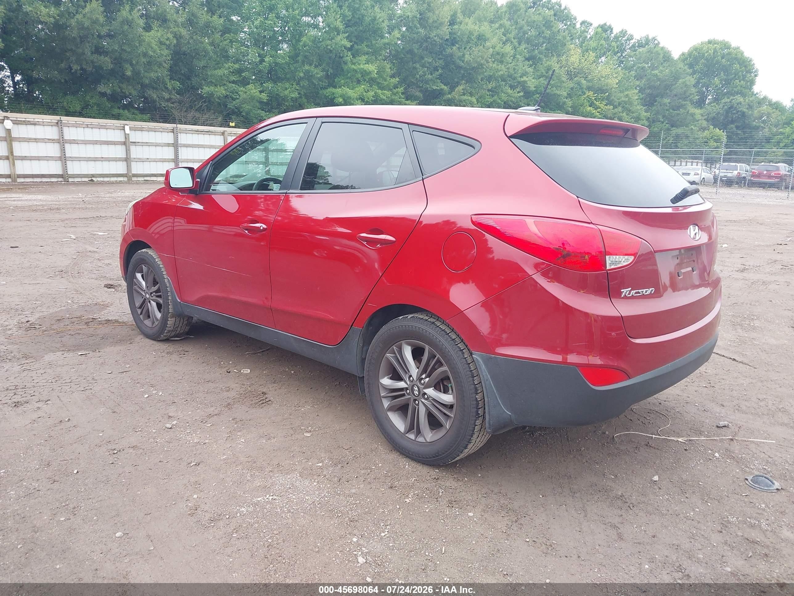 2015 Hyundai Tucson Gls Red vin: KM8JTCAF6FU039978