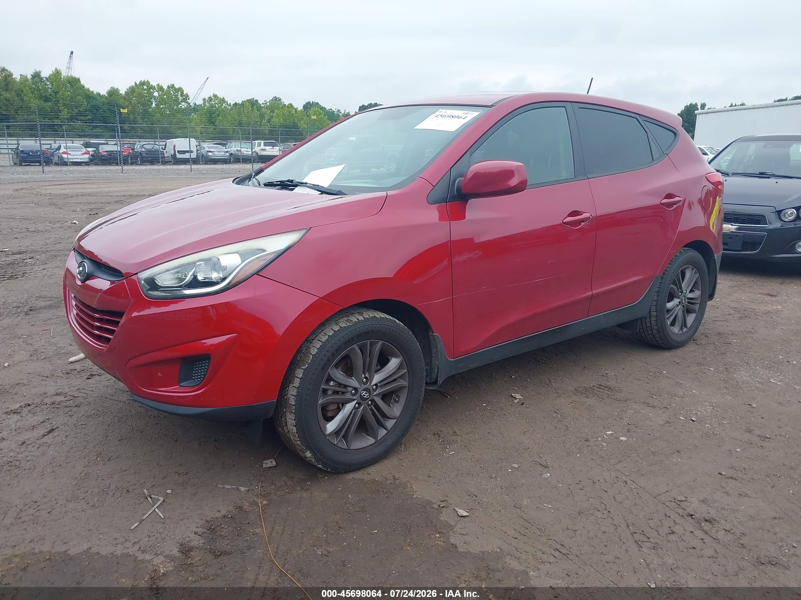 2015 Hyundai Tucson Gls Red vin: KM8JTCAF6FU039978