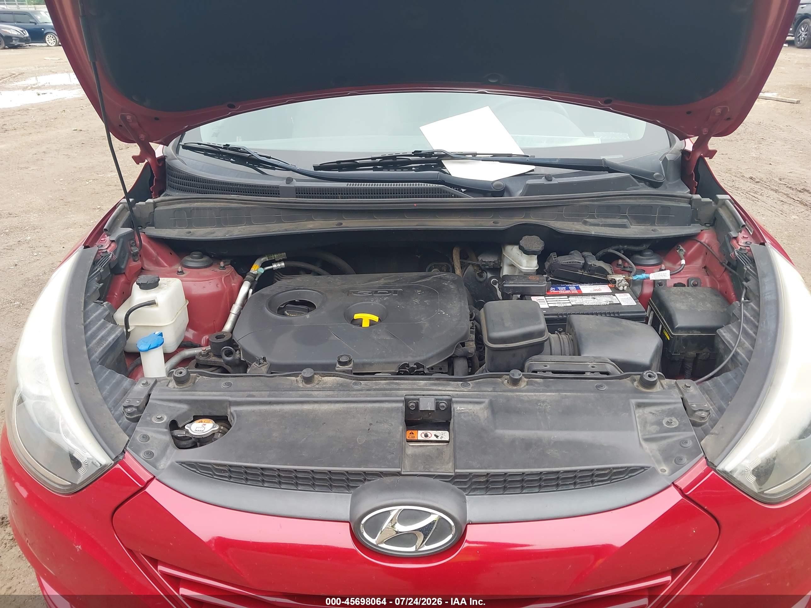 2015 Hyundai Tucson Gls Red vin: KM8JTCAF6FU039978
