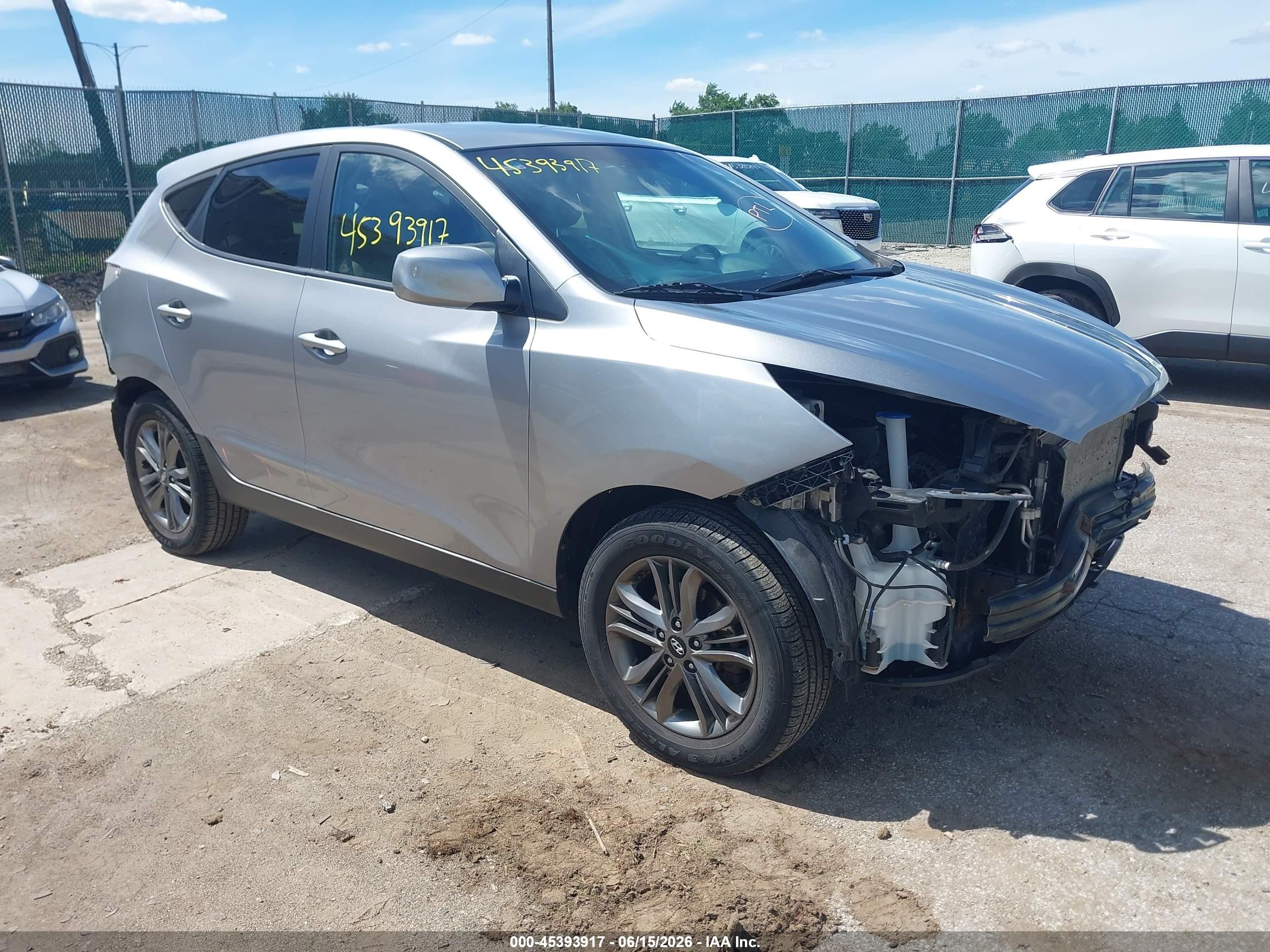2015 Hyundai Tucson Gls Silver vin: KM8JTCAF6FU046901