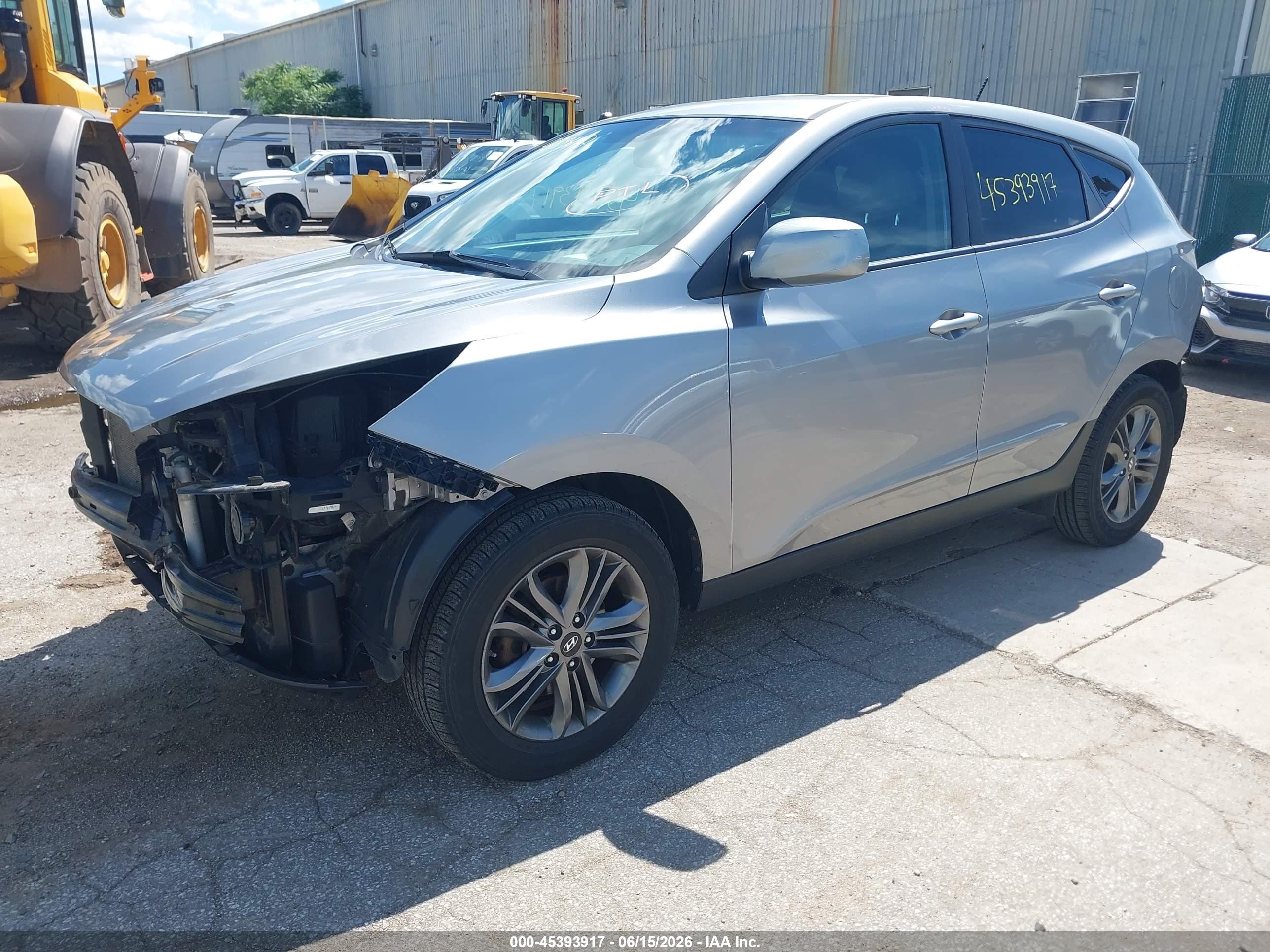2015 Hyundai Tucson Gls Silver vin: KM8JTCAF6FU046901