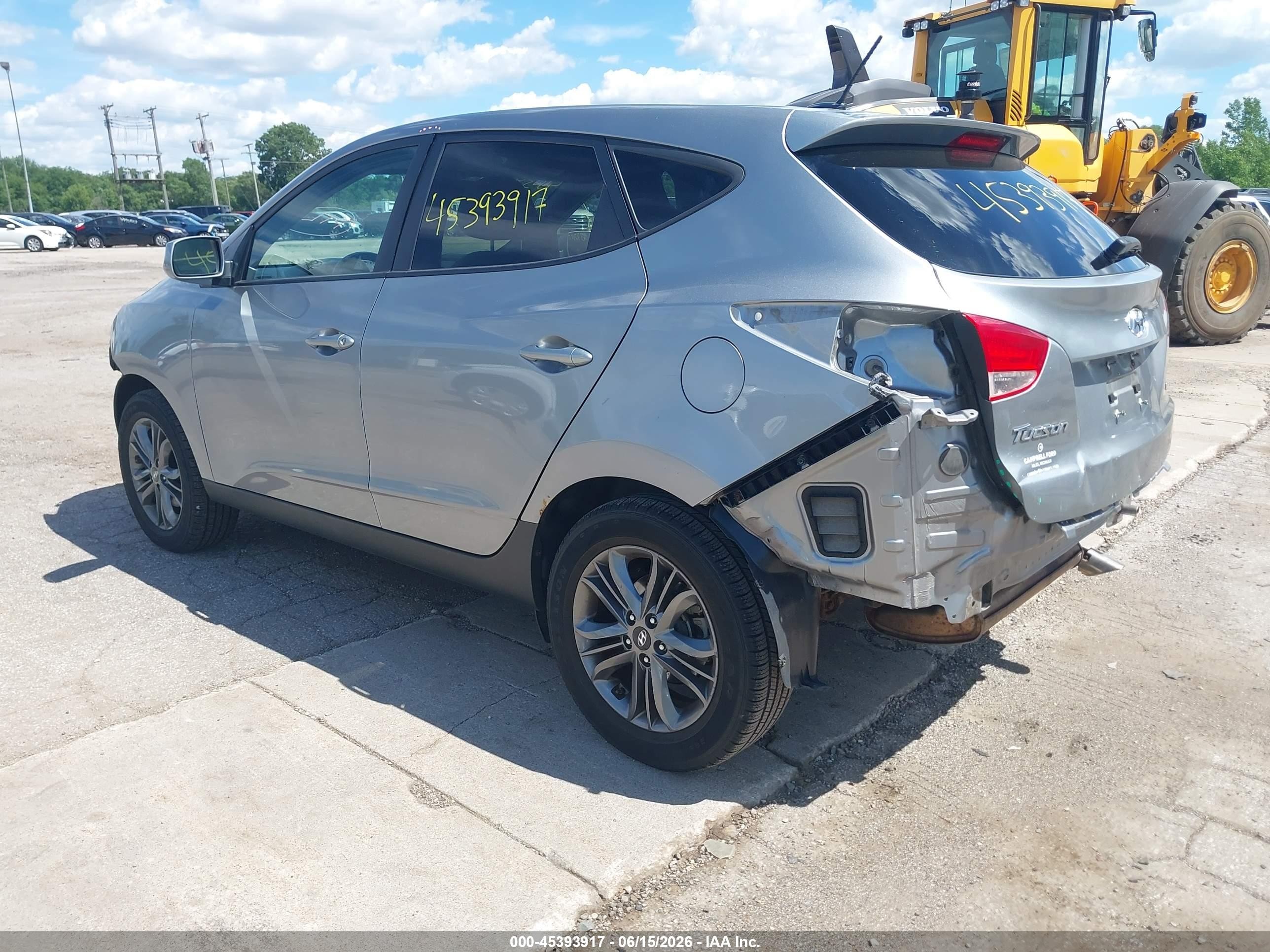 2015 Hyundai Tucson Gls Silver vin: KM8JTCAF6FU046901