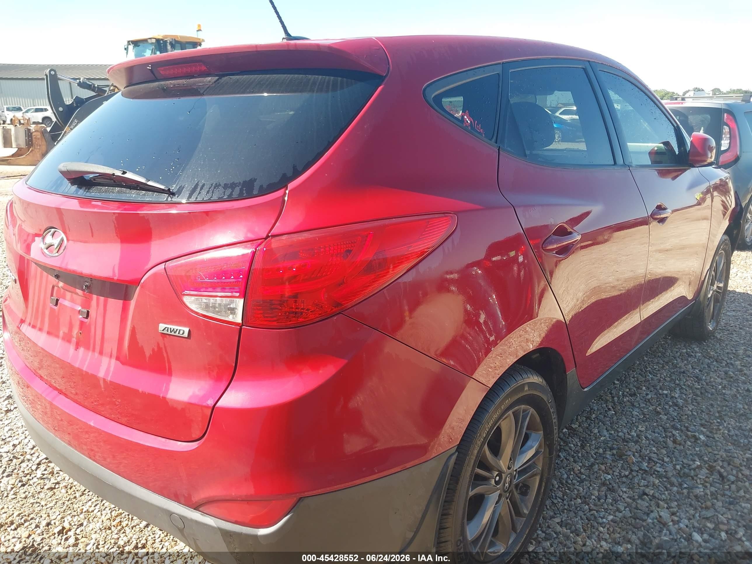 2015 Hyundai Tucson Gls Red vin: KM8JTCAF6FU087691