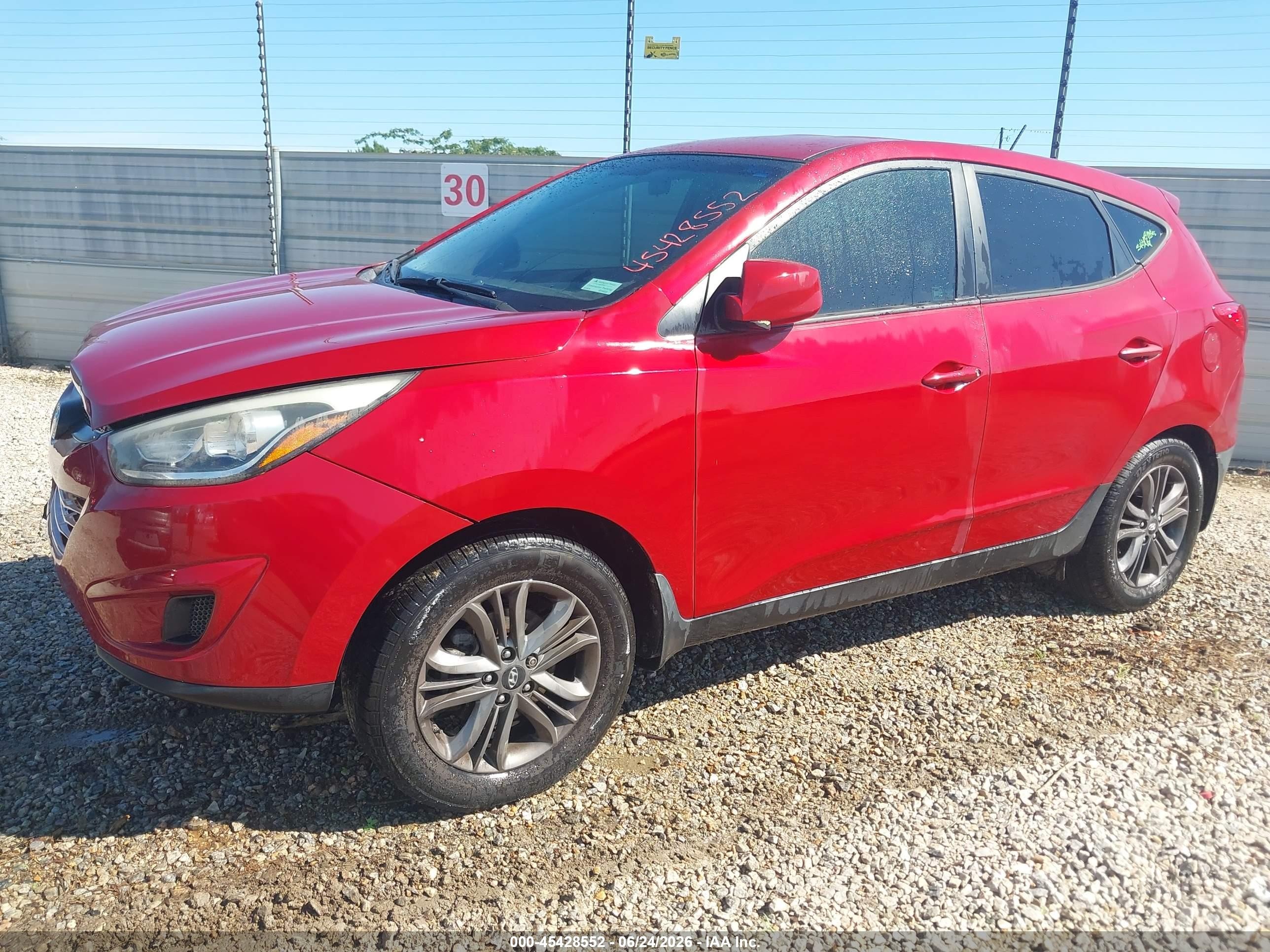 2015 Hyundai Tucson Gls Red vin: KM8JTCAF6FU087691