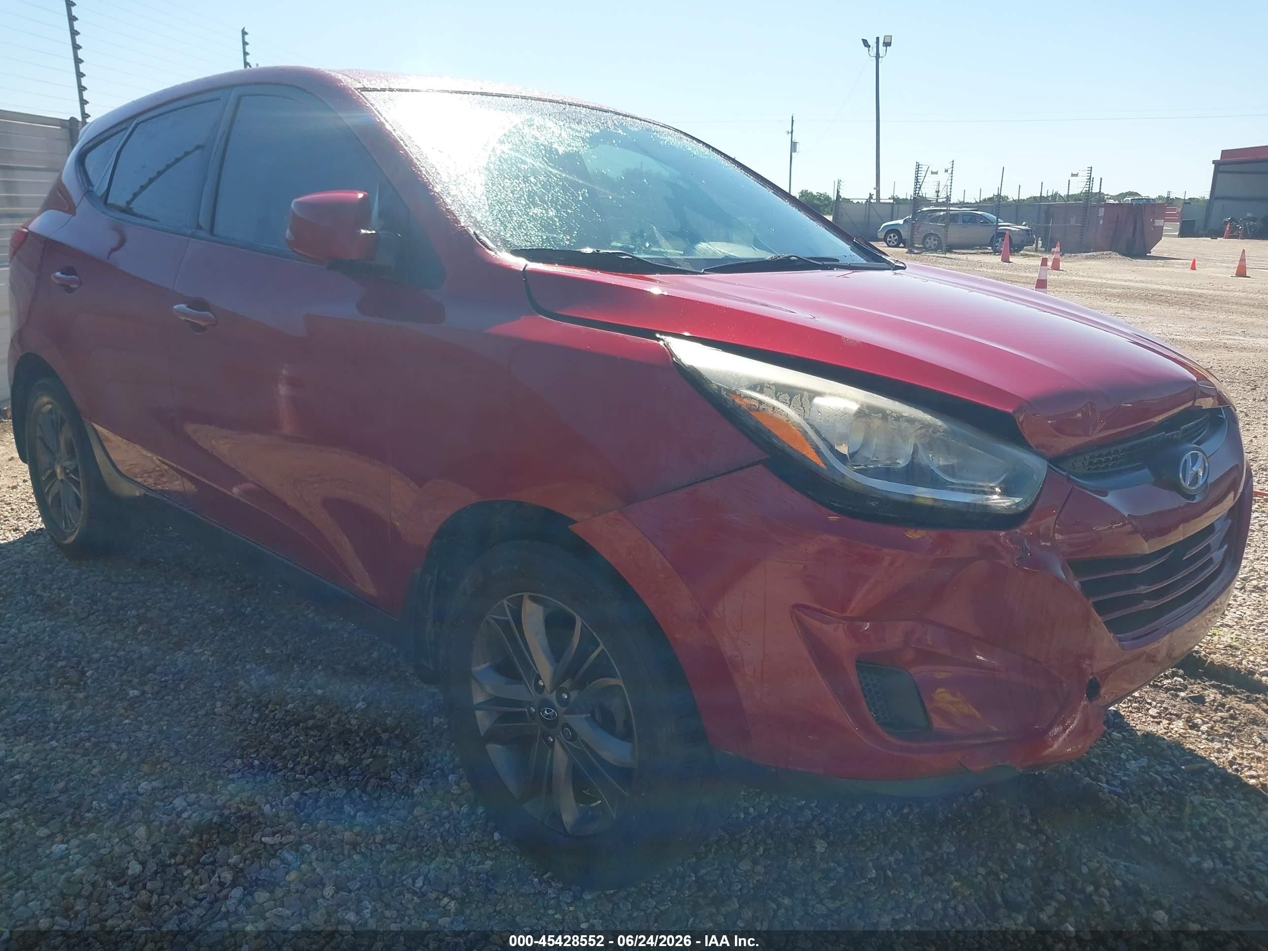 2015 Hyundai Tucson Gls Red vin: KM8JTCAF6FU087691
