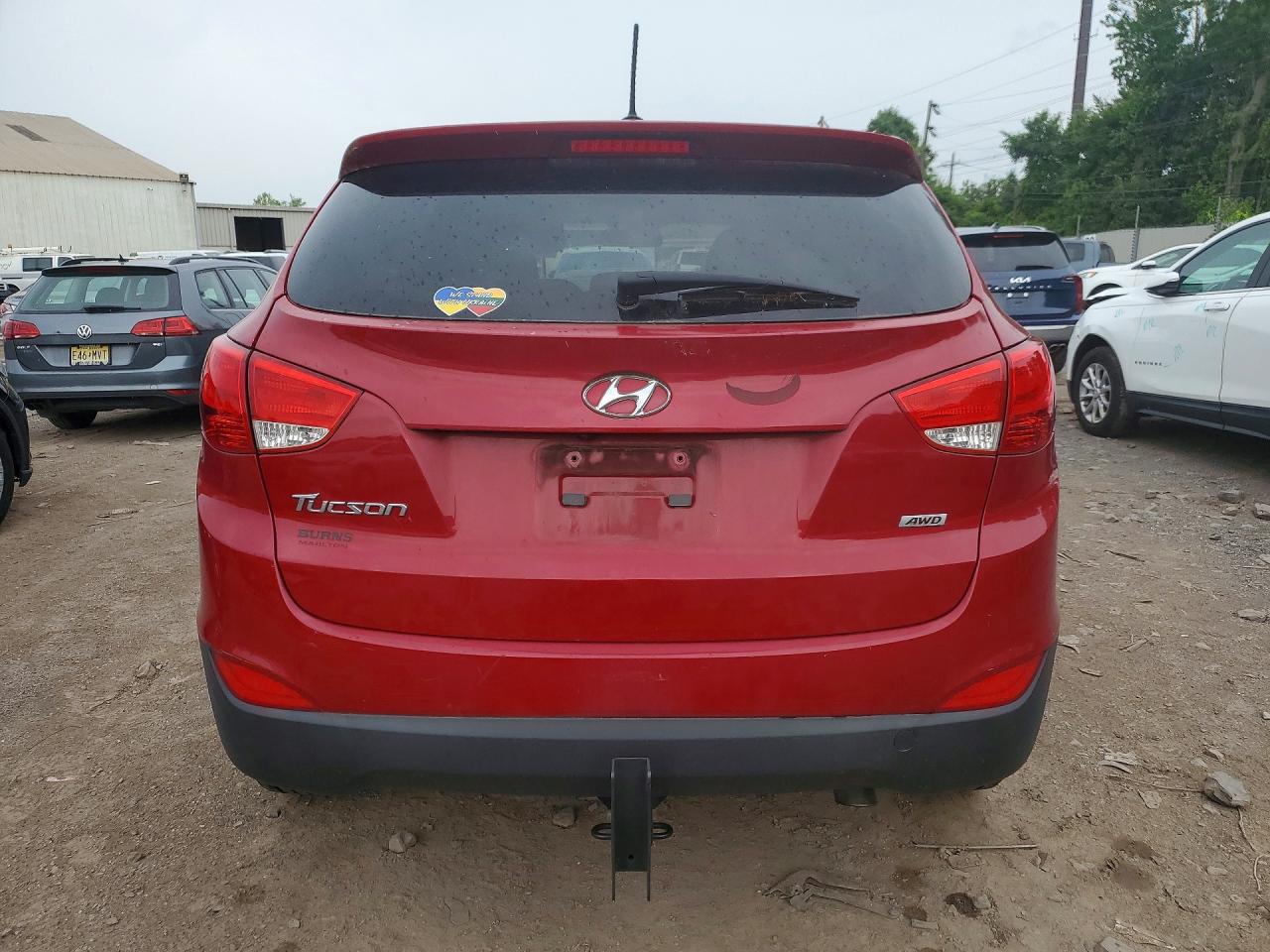 2015 Hyundai Tucson Gls Red vin: KM8JTCAF6FU111746