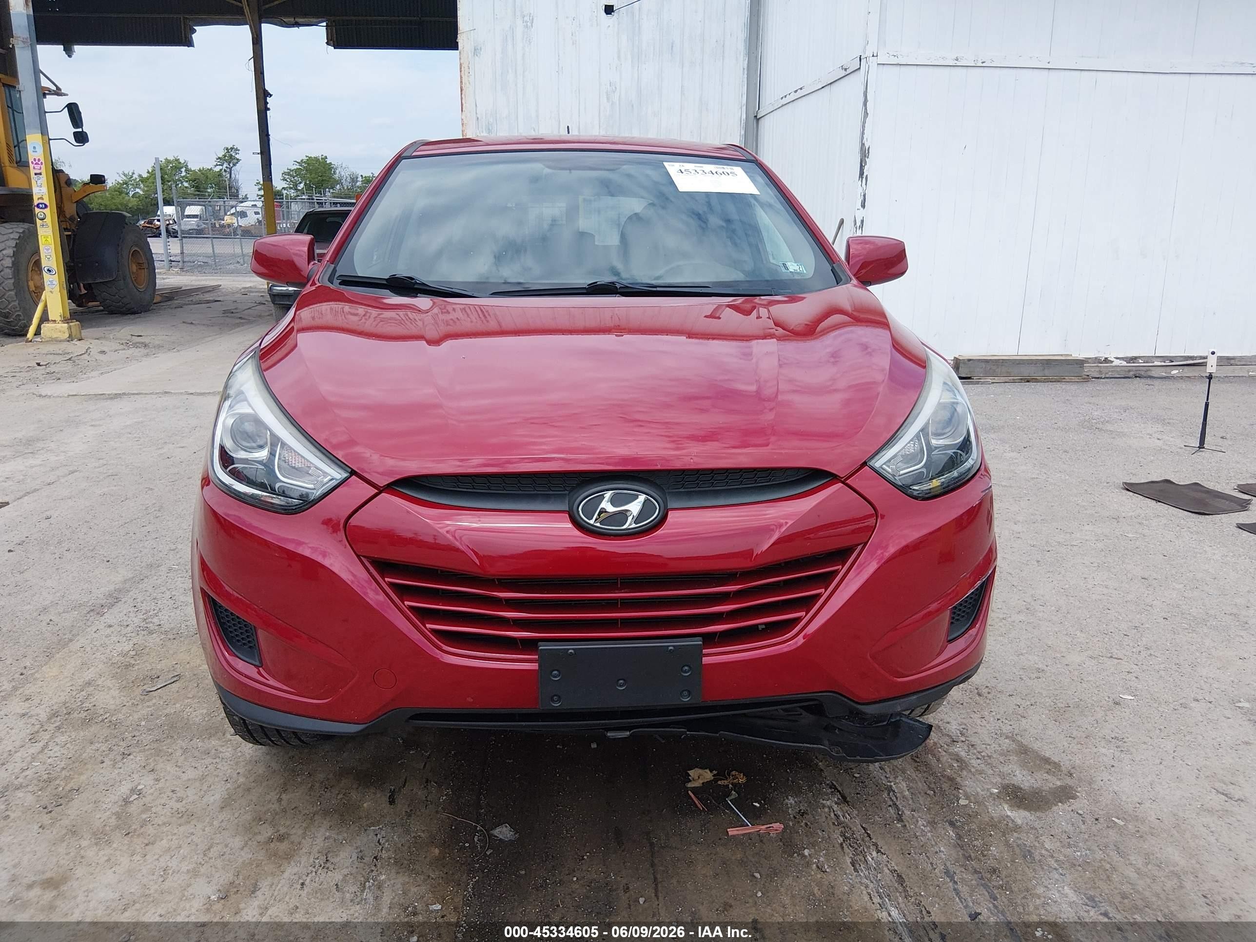 2014 Hyundai Tucson Gls Red vin: KM8JTCAF7EU817445