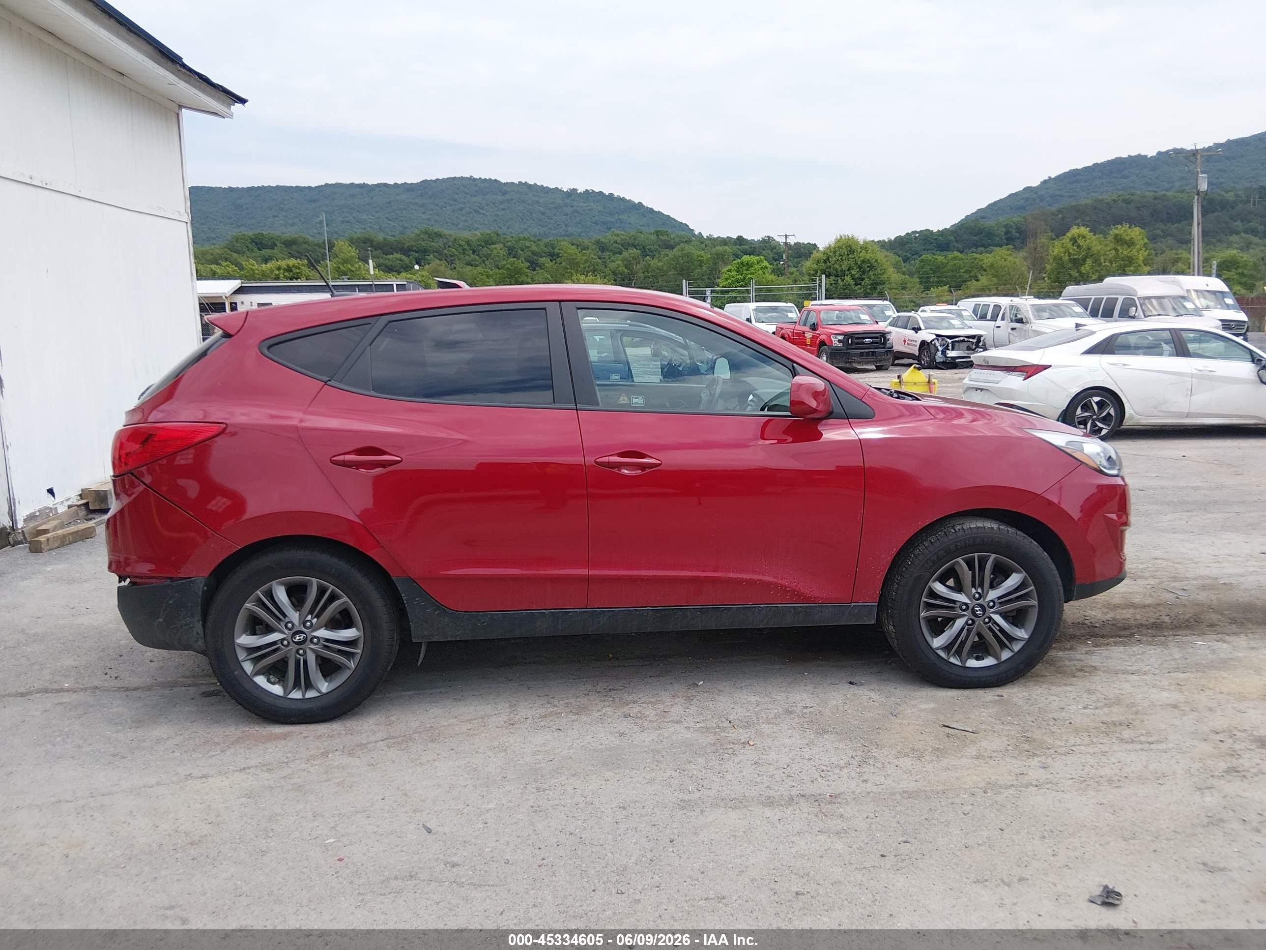 2014 Hyundai Tucson Gls Red vin: KM8JTCAF7EU817445