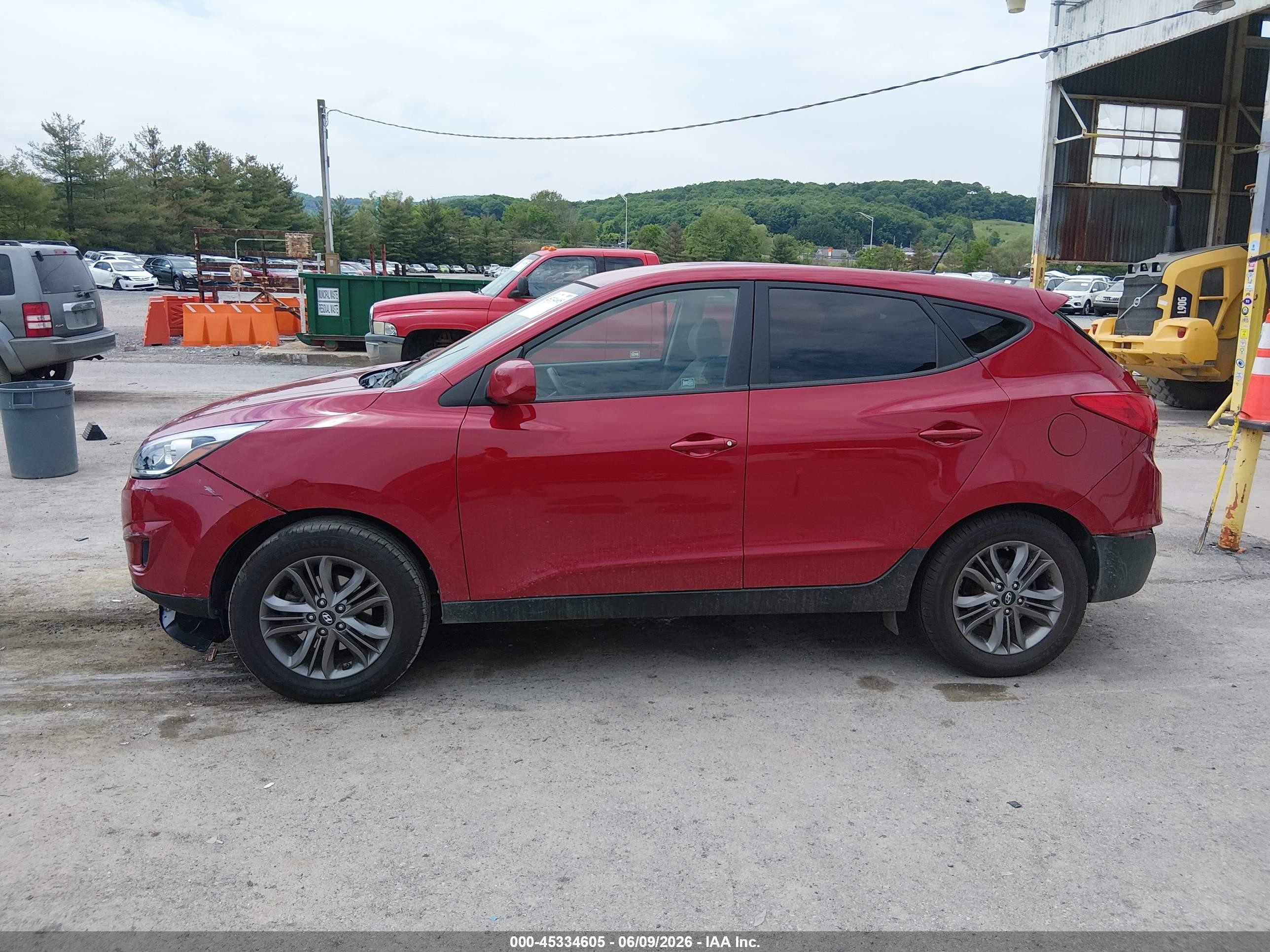 2014 Hyundai Tucson Gls Red vin: KM8JTCAF7EU817445