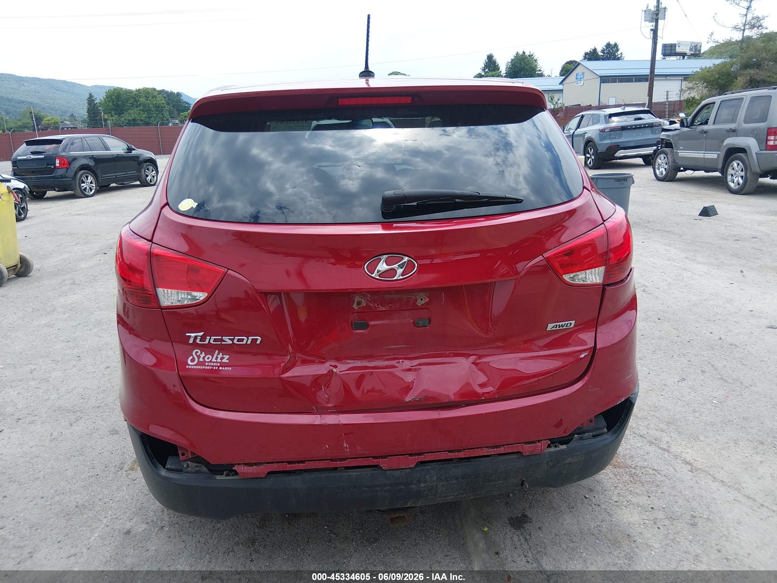 2014 Hyundai Tucson Gls Red vin: KM8JTCAF7EU817445