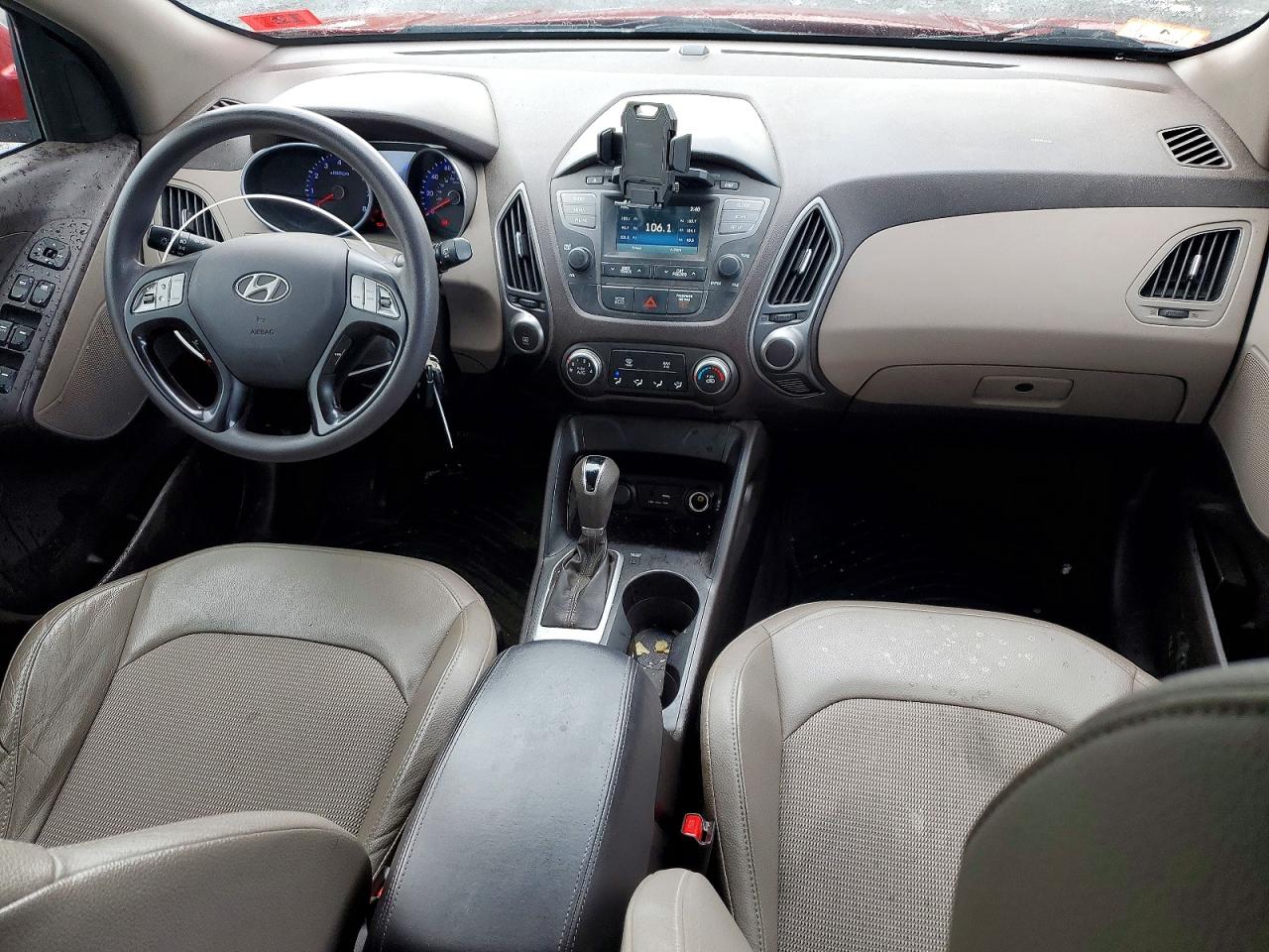 2015 Hyundai Tucson Gls Red vin: KM8JTCAF9FU074546