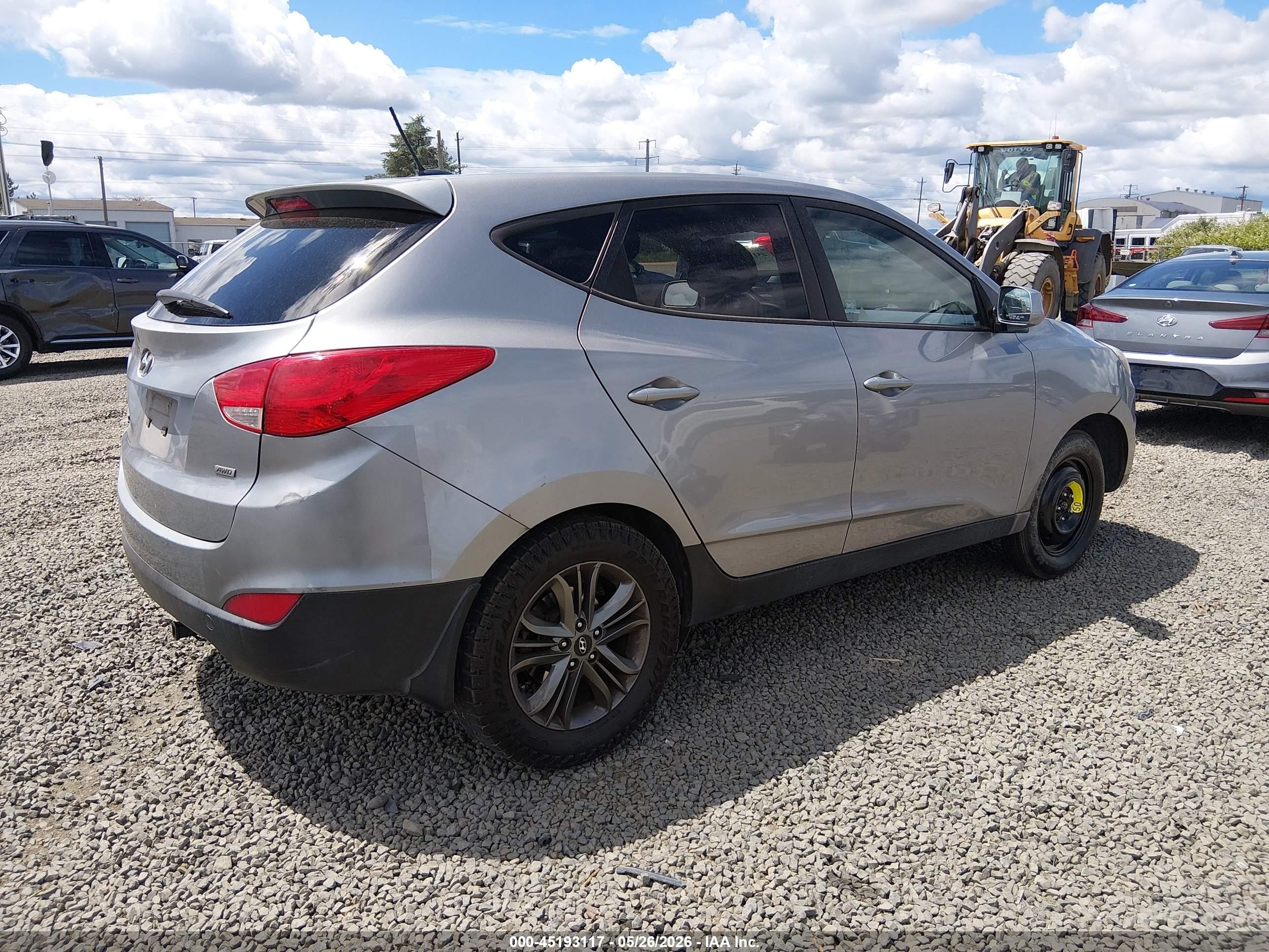 2015 Hyundai Tucson Gls Gray vin: KM8JTCAFXFU040776