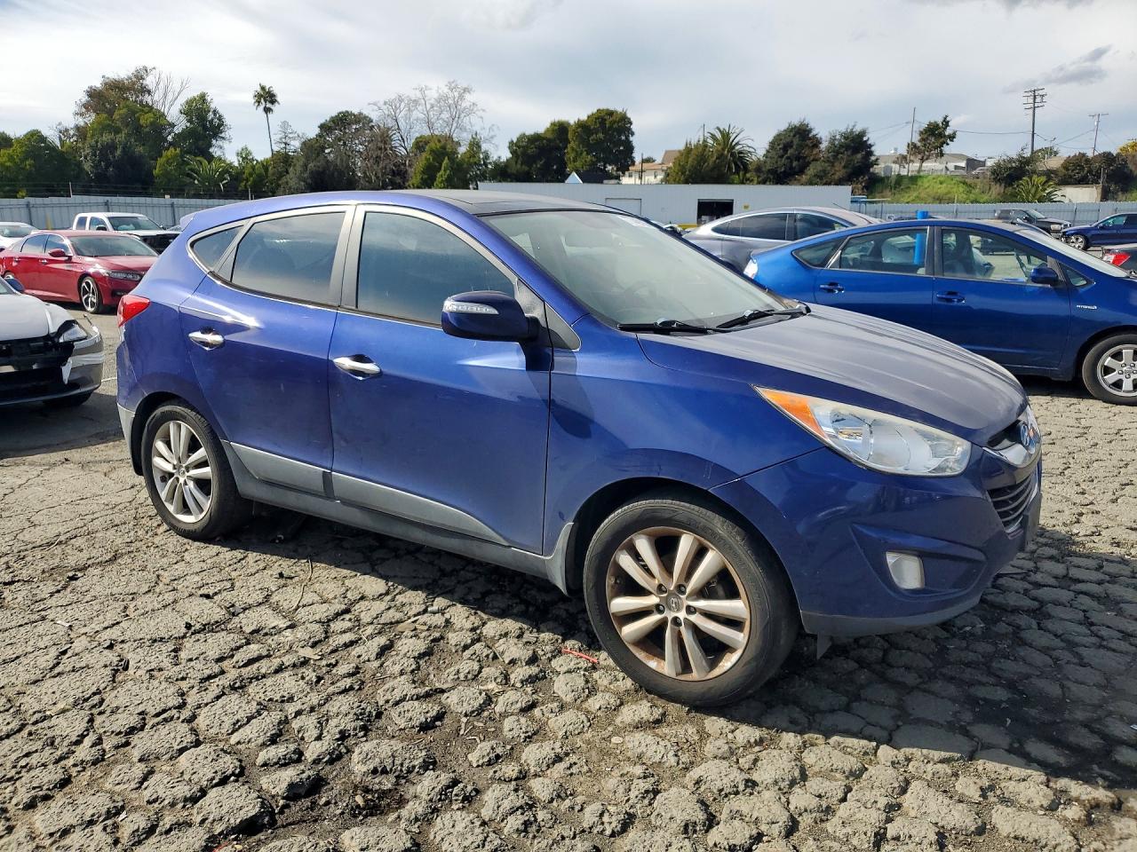 2010 Hyundai Tuson Blue vin: KM8JU3AC0AU016028