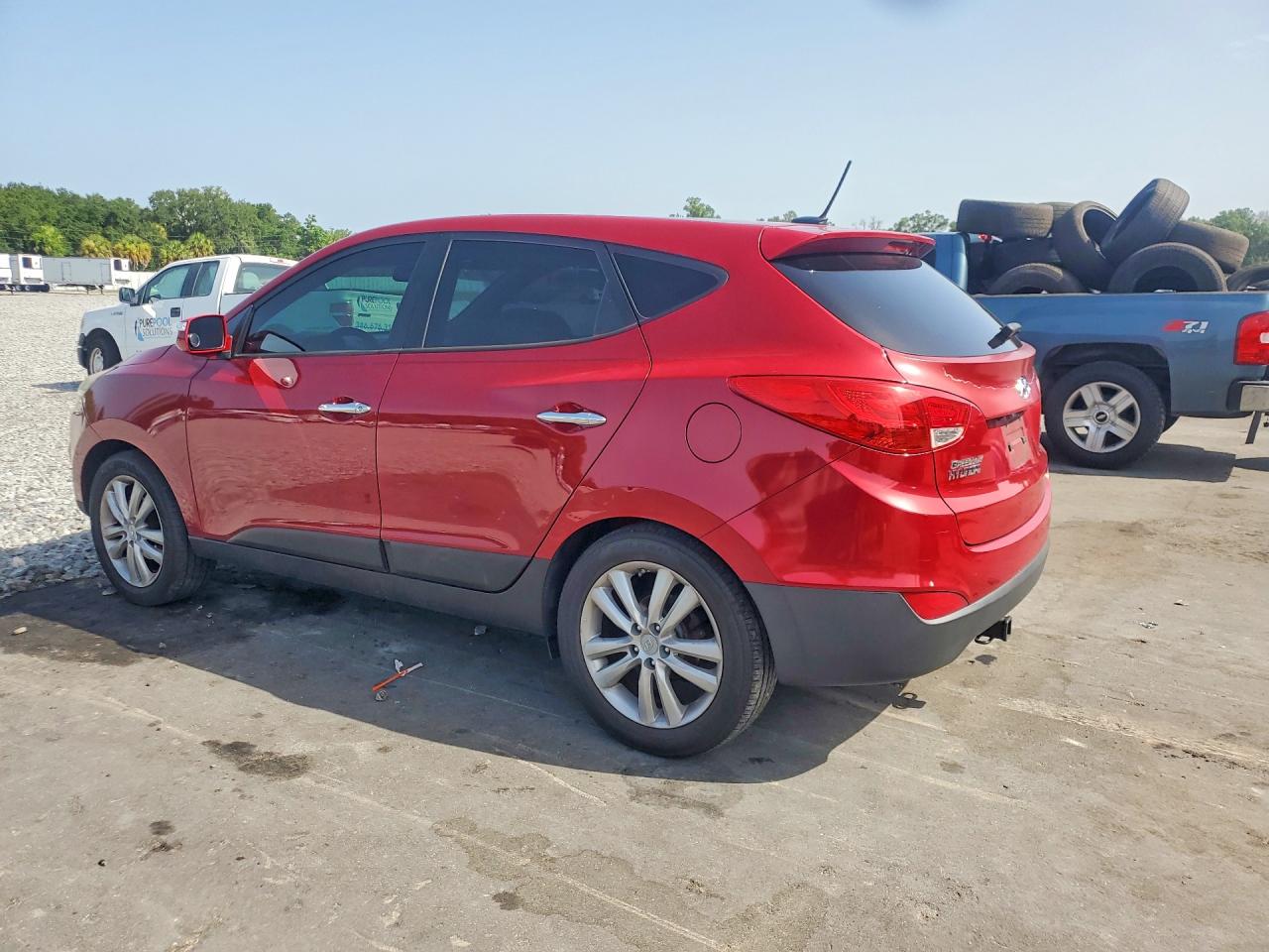 2010 Hyundai Tucson Limited Красный vin: KM8JU3AC0AU066623