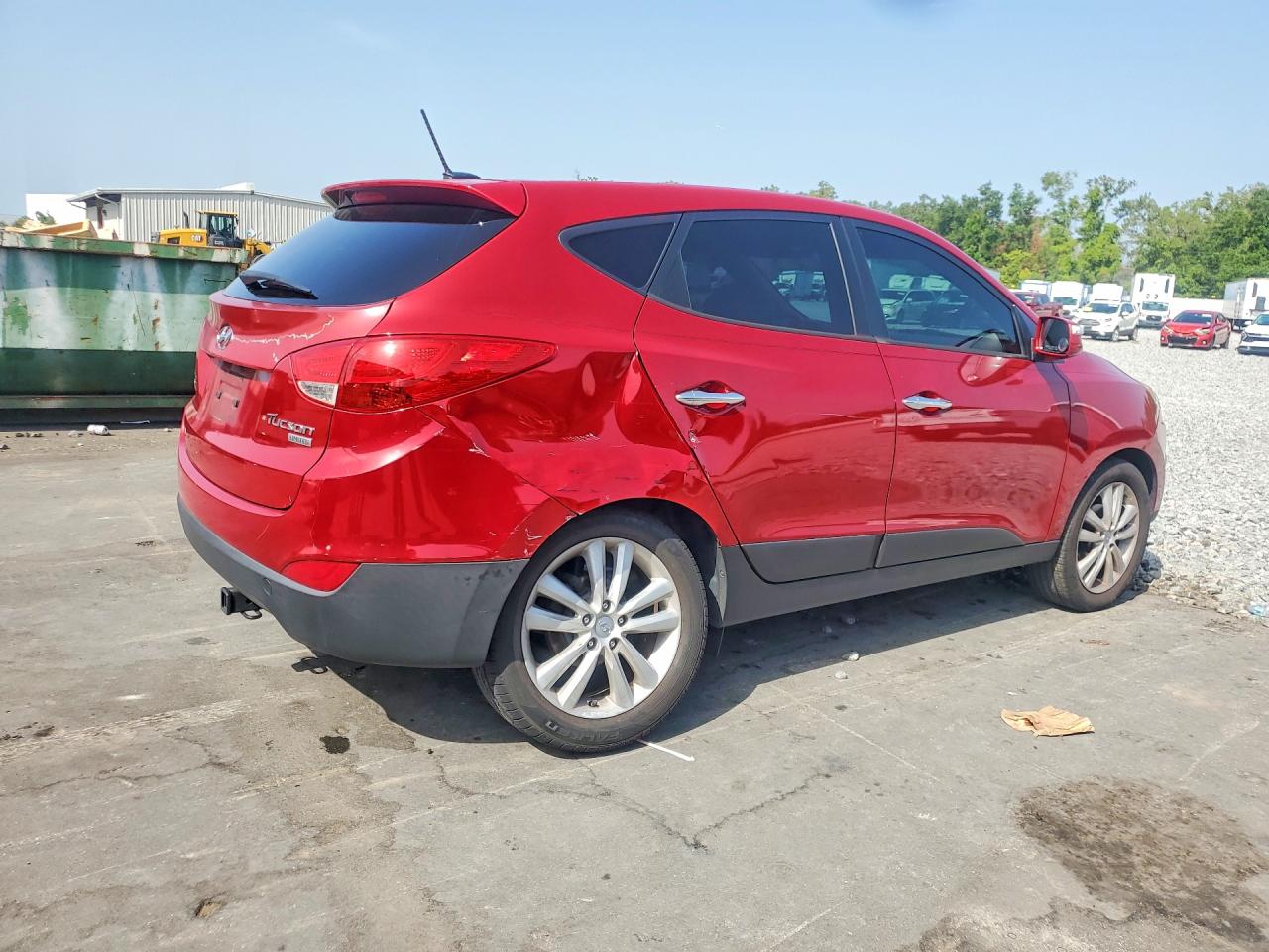 2010 Hyundai Tucson Limited Красный vin: KM8JU3AC0AU066623