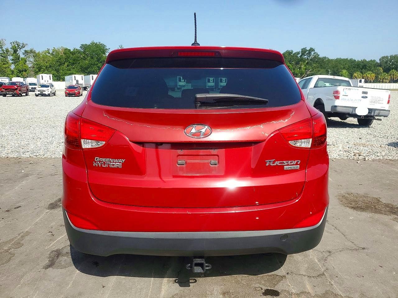 2010 Hyundai Tucson Limited Красный vin: KM8JU3AC0AU066623
