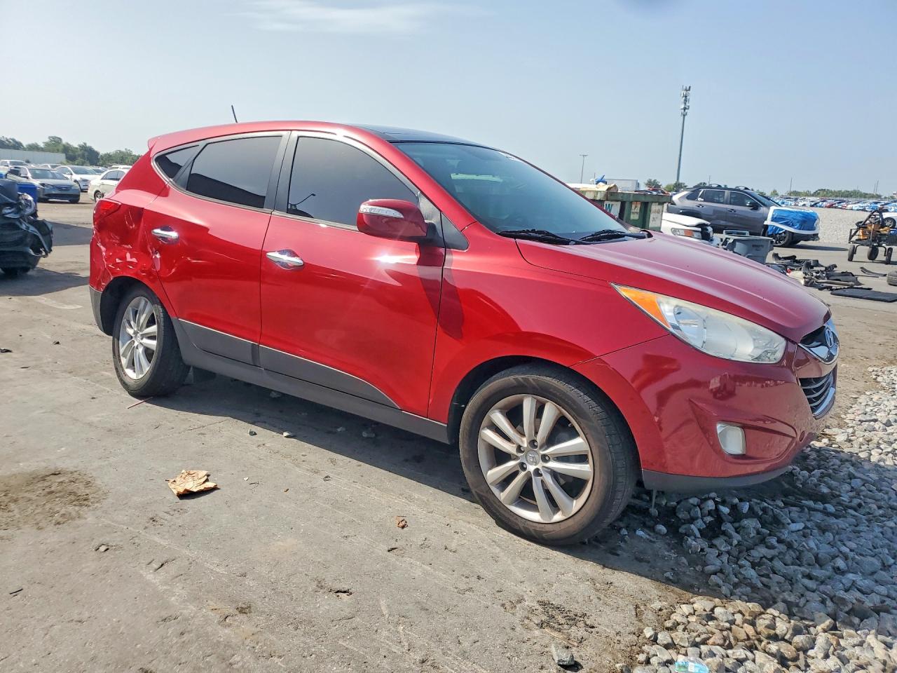 2010 Hyundai Tucson Limited Красный vin: KM8JU3AC0AU066623