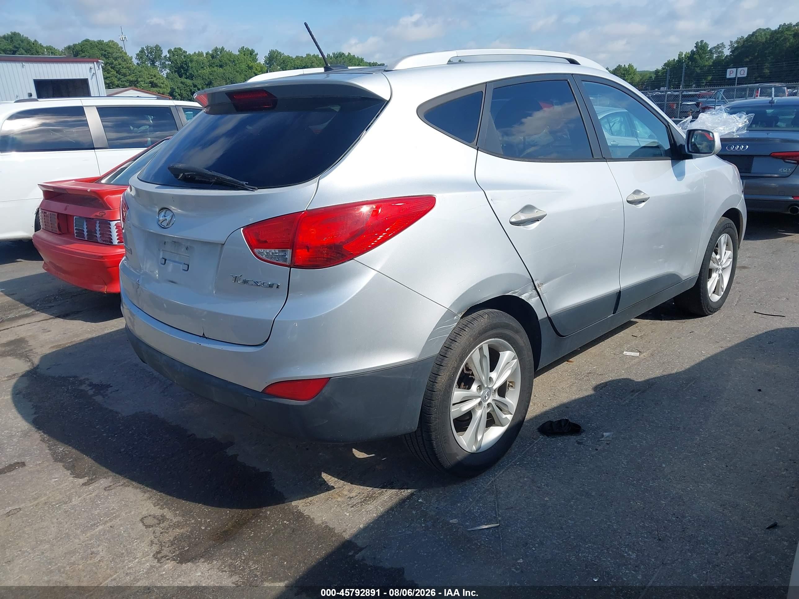 2010 Hyundai Tucson Gls Серый vin: KM8JU3AC0AU108658
