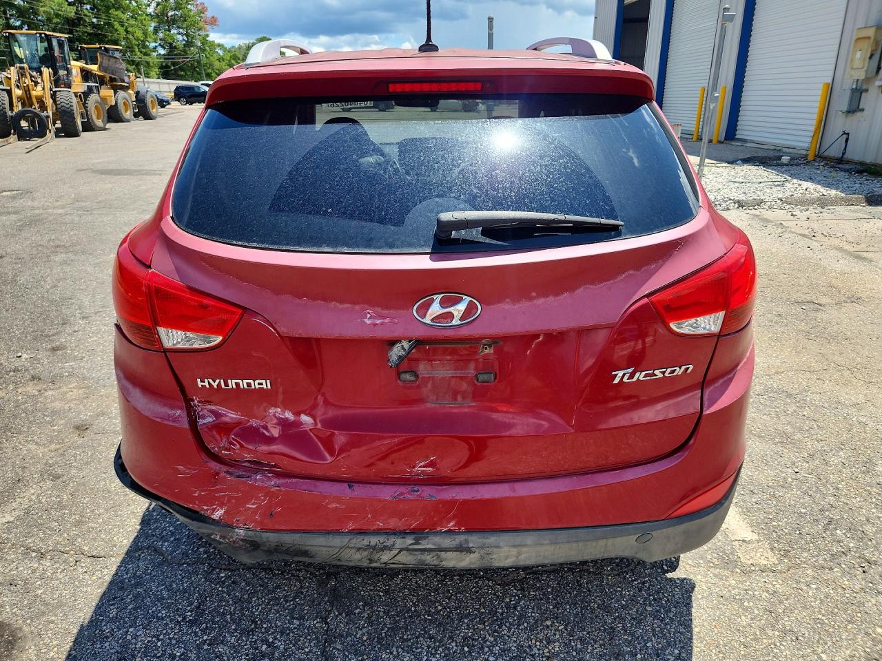 2011 Hyundai Tucson Gls Red vin: KM8JU3AC0BU128491