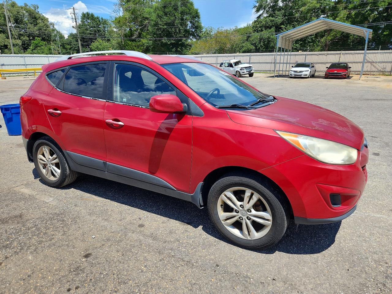 2011 Hyundai Tucson Gls Red vin: KM8JU3AC0BU128491