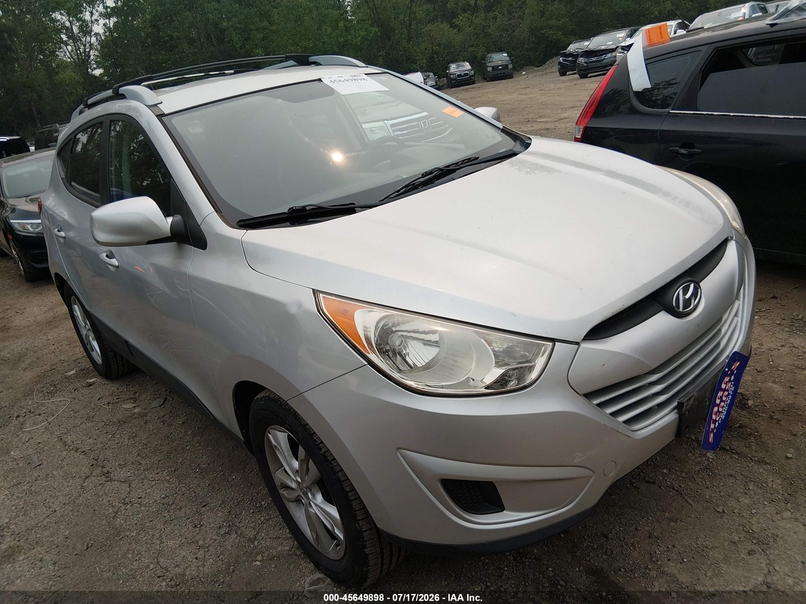 2011 Hyundai Tucson Gls Silver vin: KM8JU3AC0BU226131