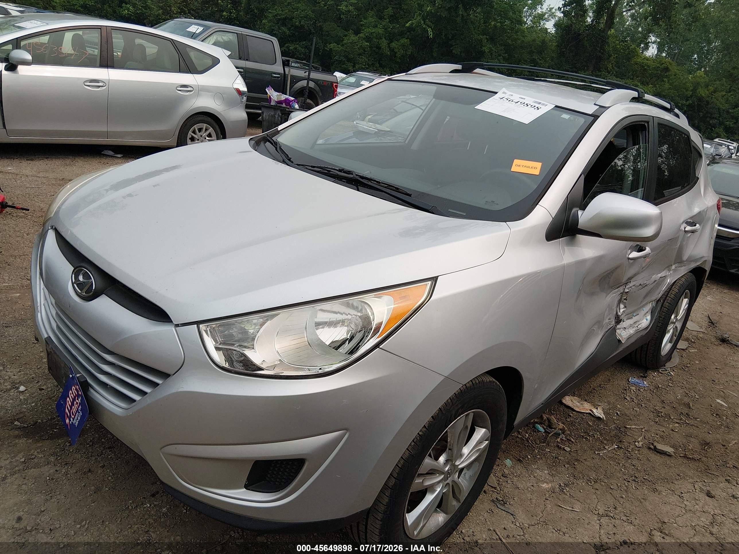 2011 Hyundai Tucson Gls Silver vin: KM8JU3AC0BU226131