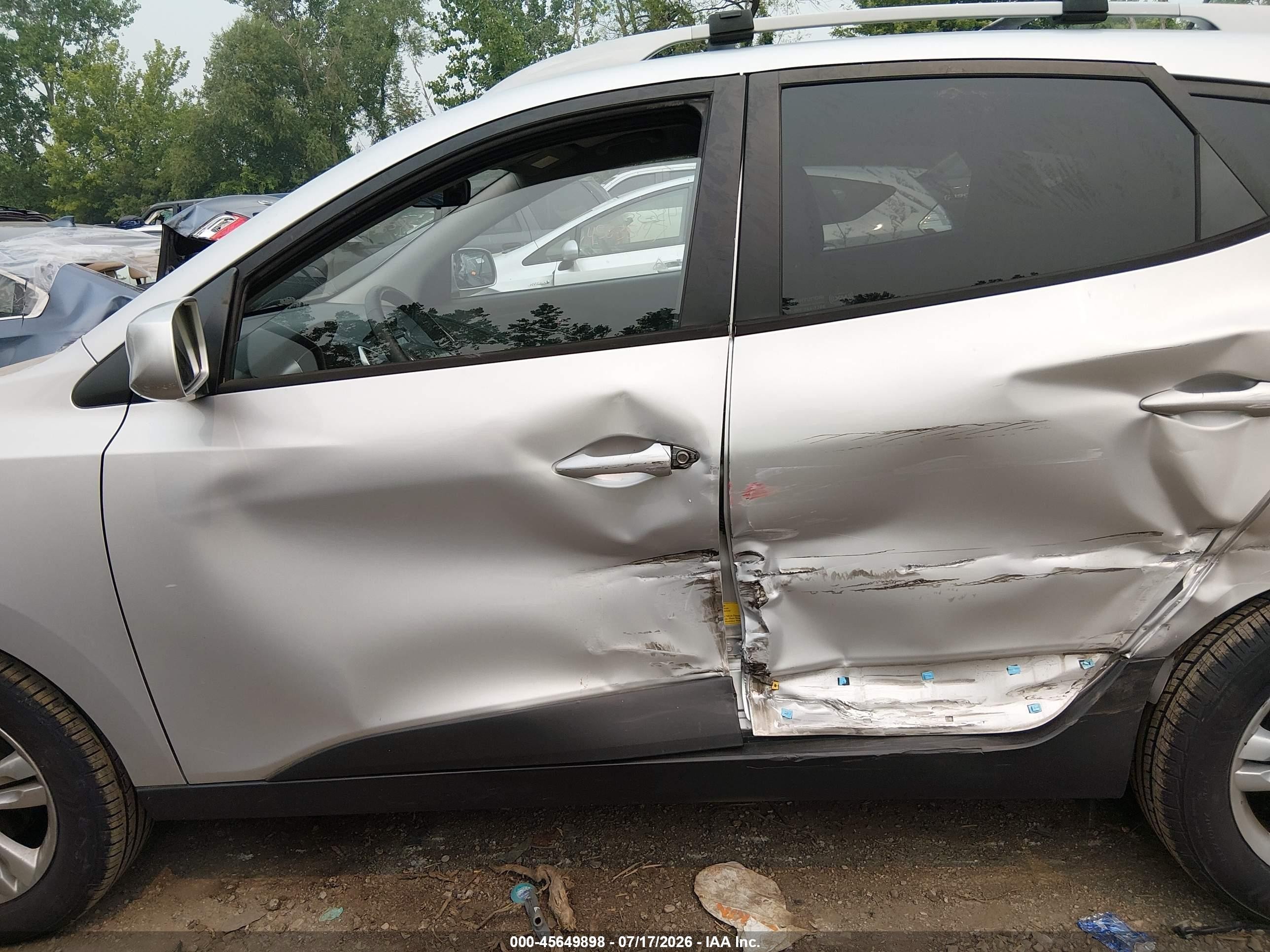 2011 Hyundai Tucson Gls Silver vin: KM8JU3AC0BU226131