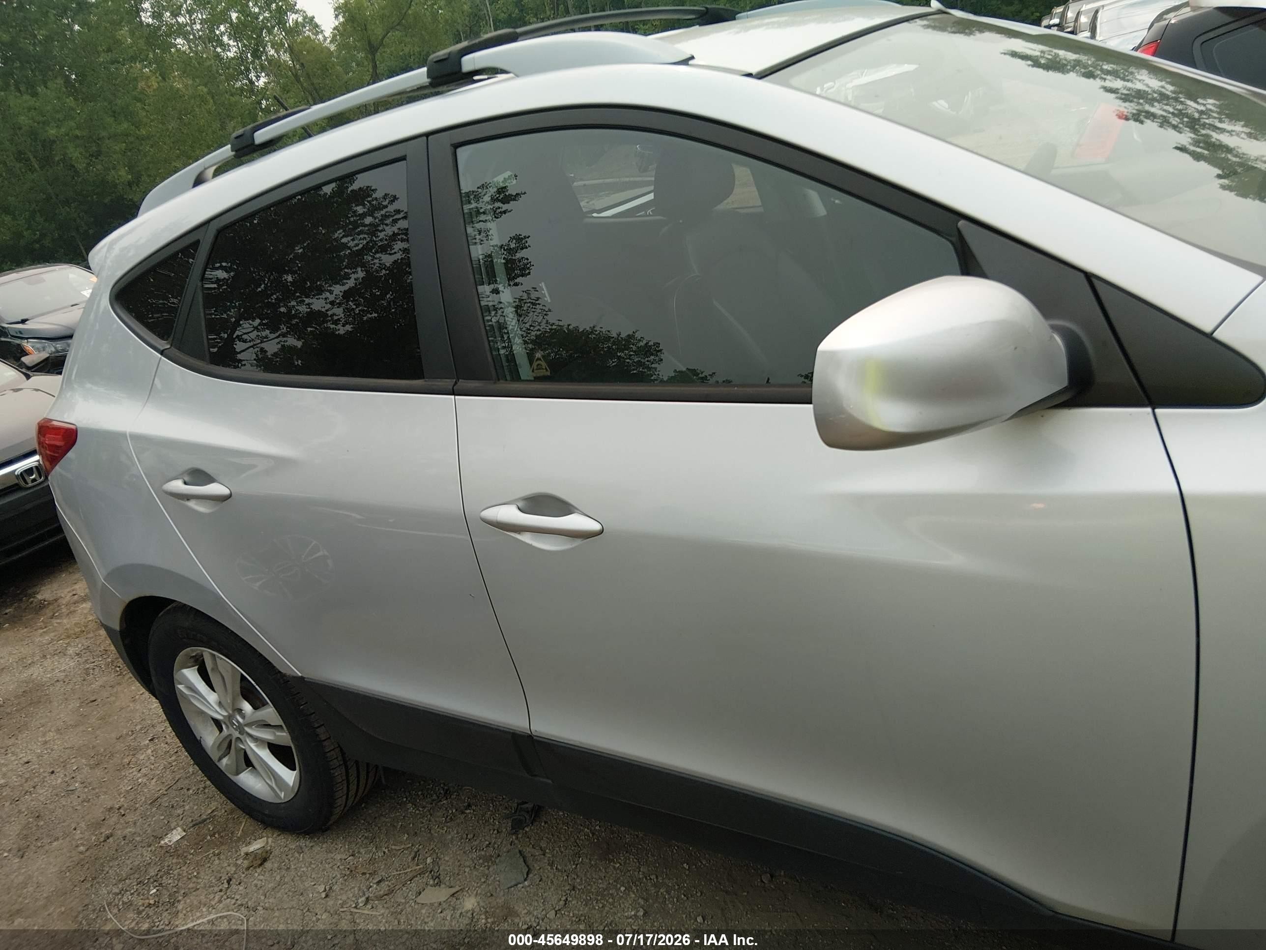 2011 Hyundai Tucson Gls Silver vin: KM8JU3AC0BU226131