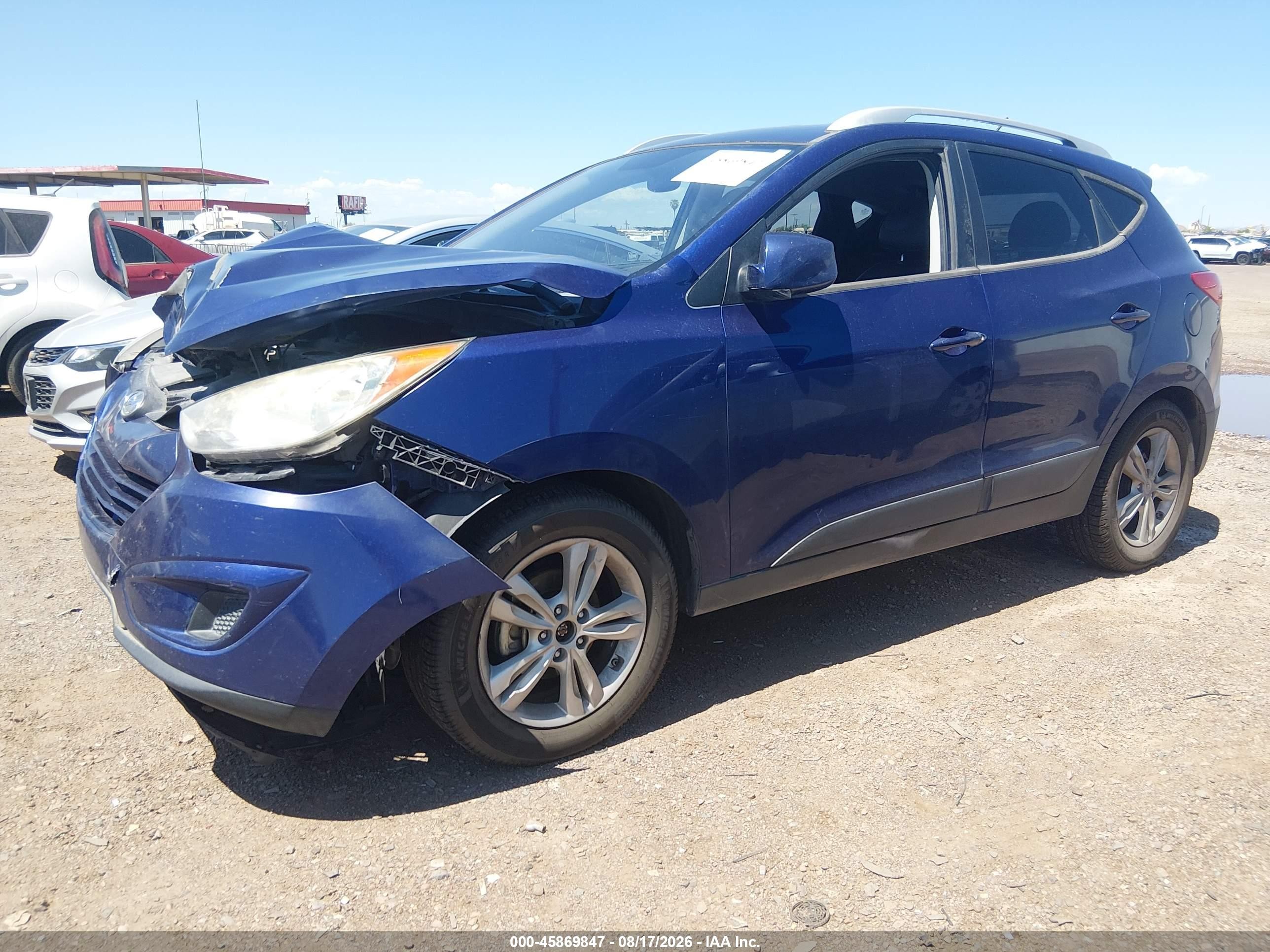 2011 Hyundai Tucson Gls Blue vin: KM8JU3AC0BU239106