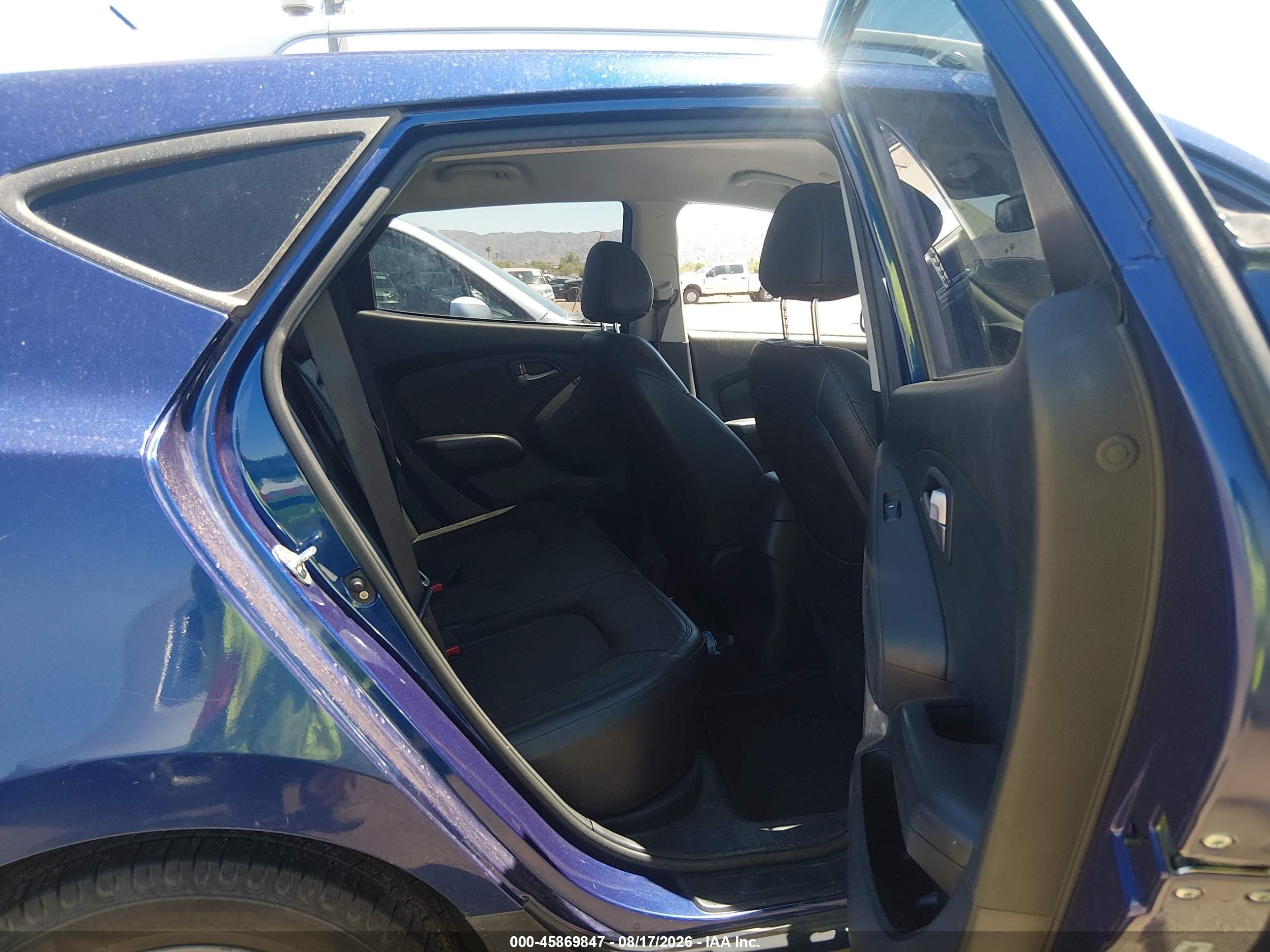 2011 Hyundai Tucson Gls Blue vin: KM8JU3AC0BU239106