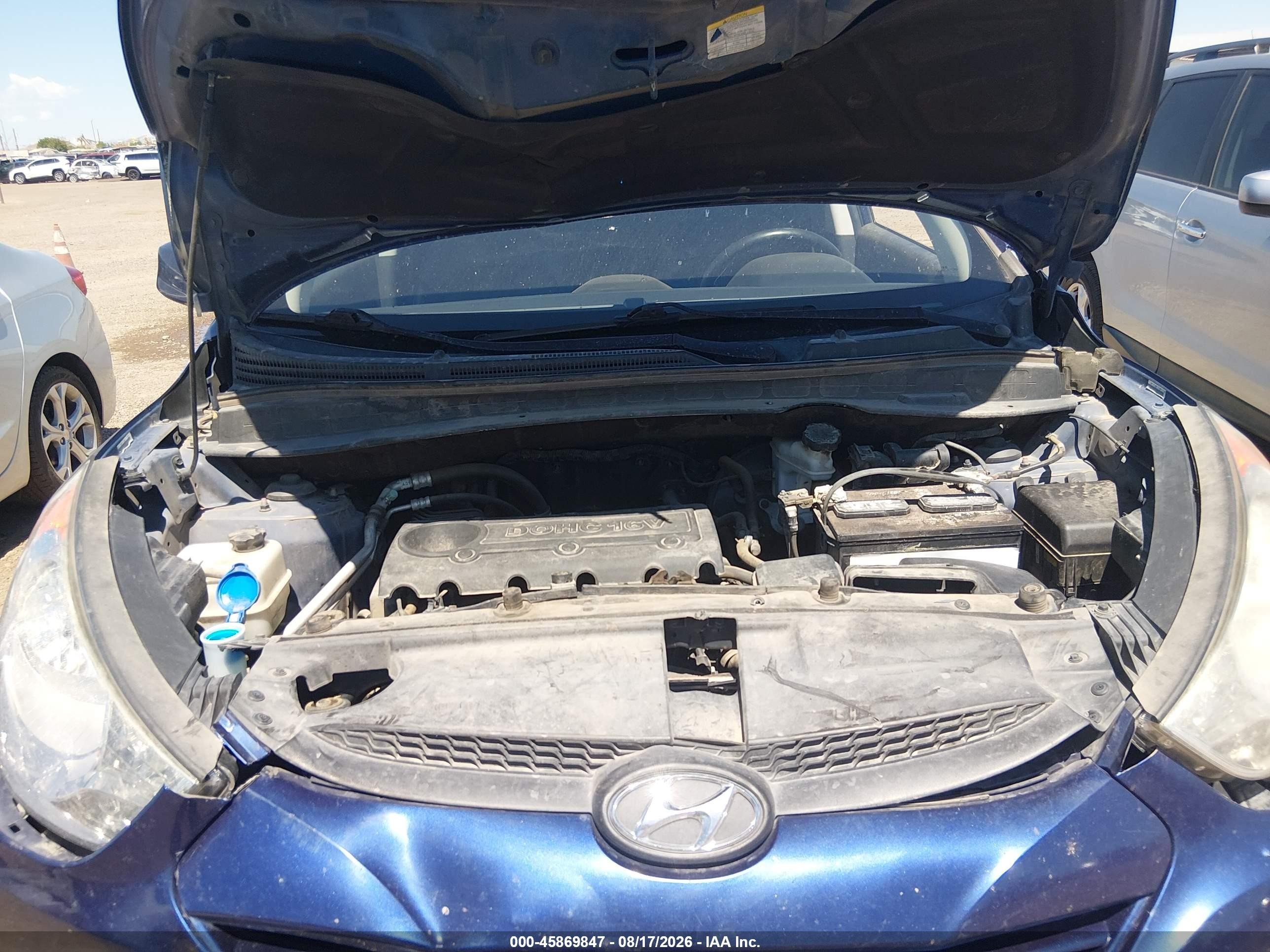 2011 Hyundai Tucson Gls Blue vin: KM8JU3AC0BU239106