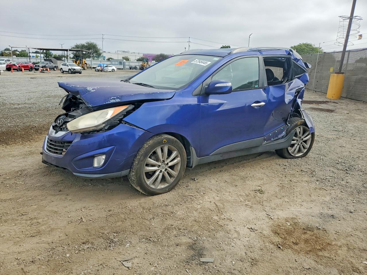 2011 Hyundai Tucson Limited Синий vin: KM8JU3AC0BU297748