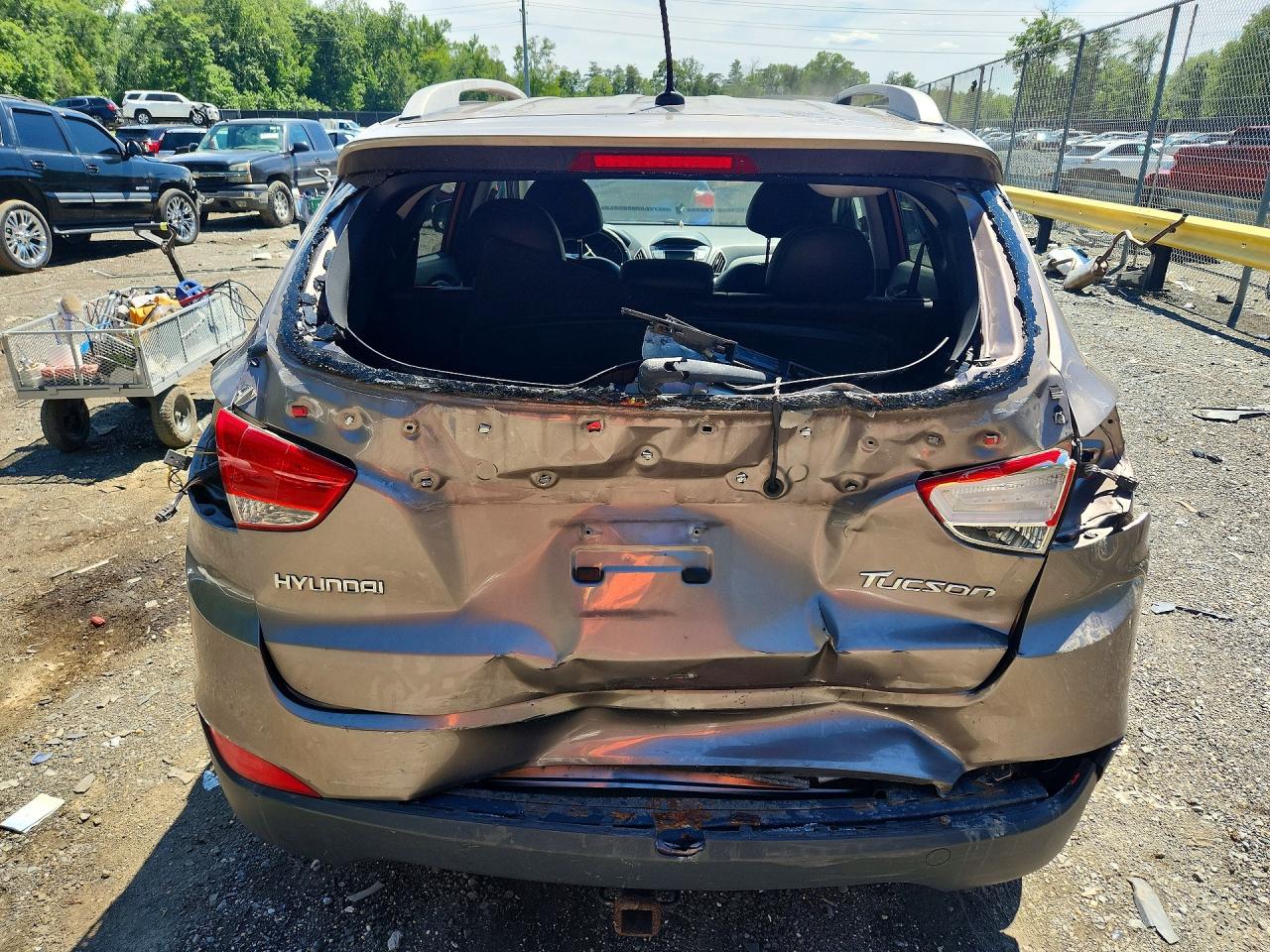 2012 Hyundai Tucson Gls Brown vin: KM8JU3AC0CU339711