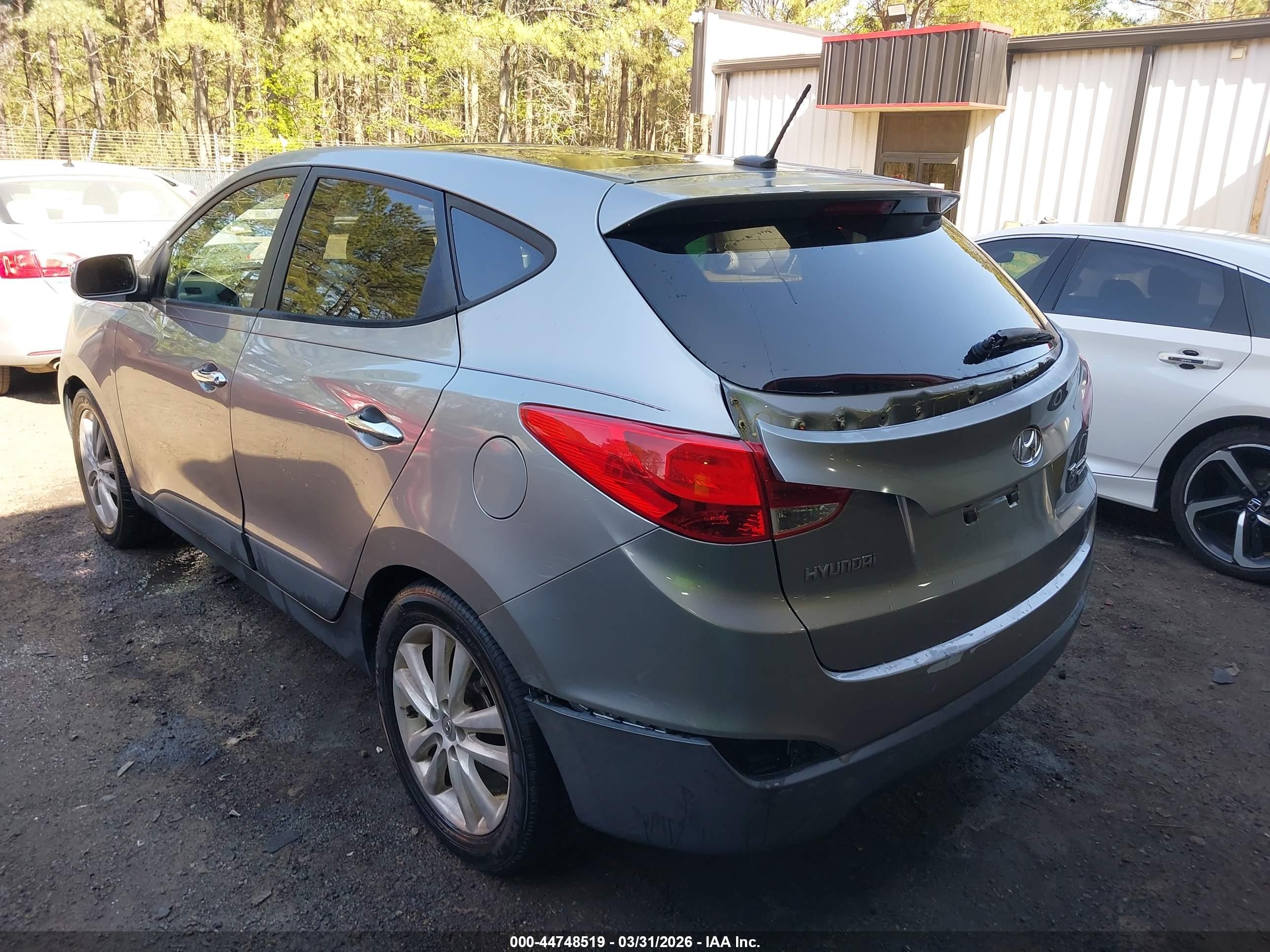 2012 Hyundai Tucson Limited Gray vin: KM8JU3AC0CU343273